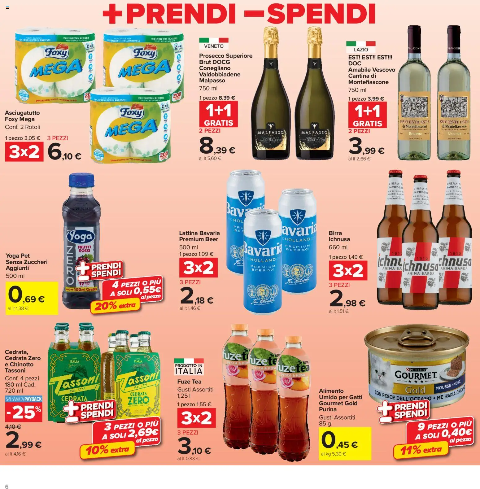 Volantino Carrefour del 13/07/2026 | Pagina: 6 | Prodotti: Pesce, Chinotto, Asciugatutto, Cedrata