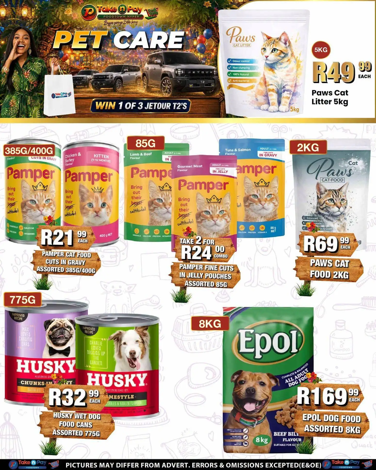 New Take n Pay catalogue – valid from 20/07/2026 | Page: 40 | Products: Tuna, Chicken, Shampoo, Cat food