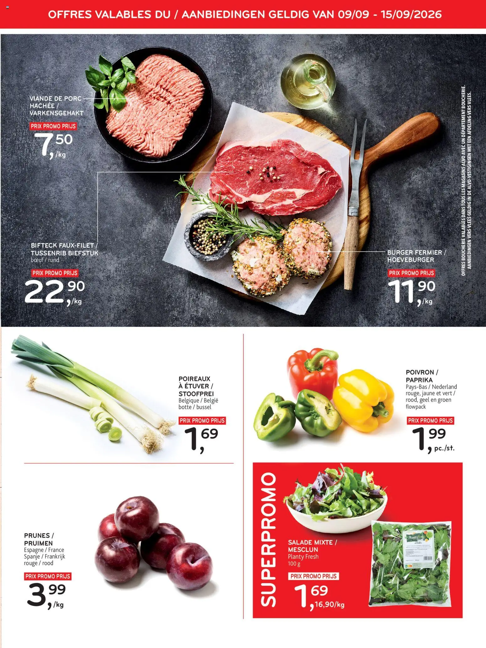 {H1} | Pagina: 3 | Producten: Vlees, Biefstuk, Paprika, Pruimen