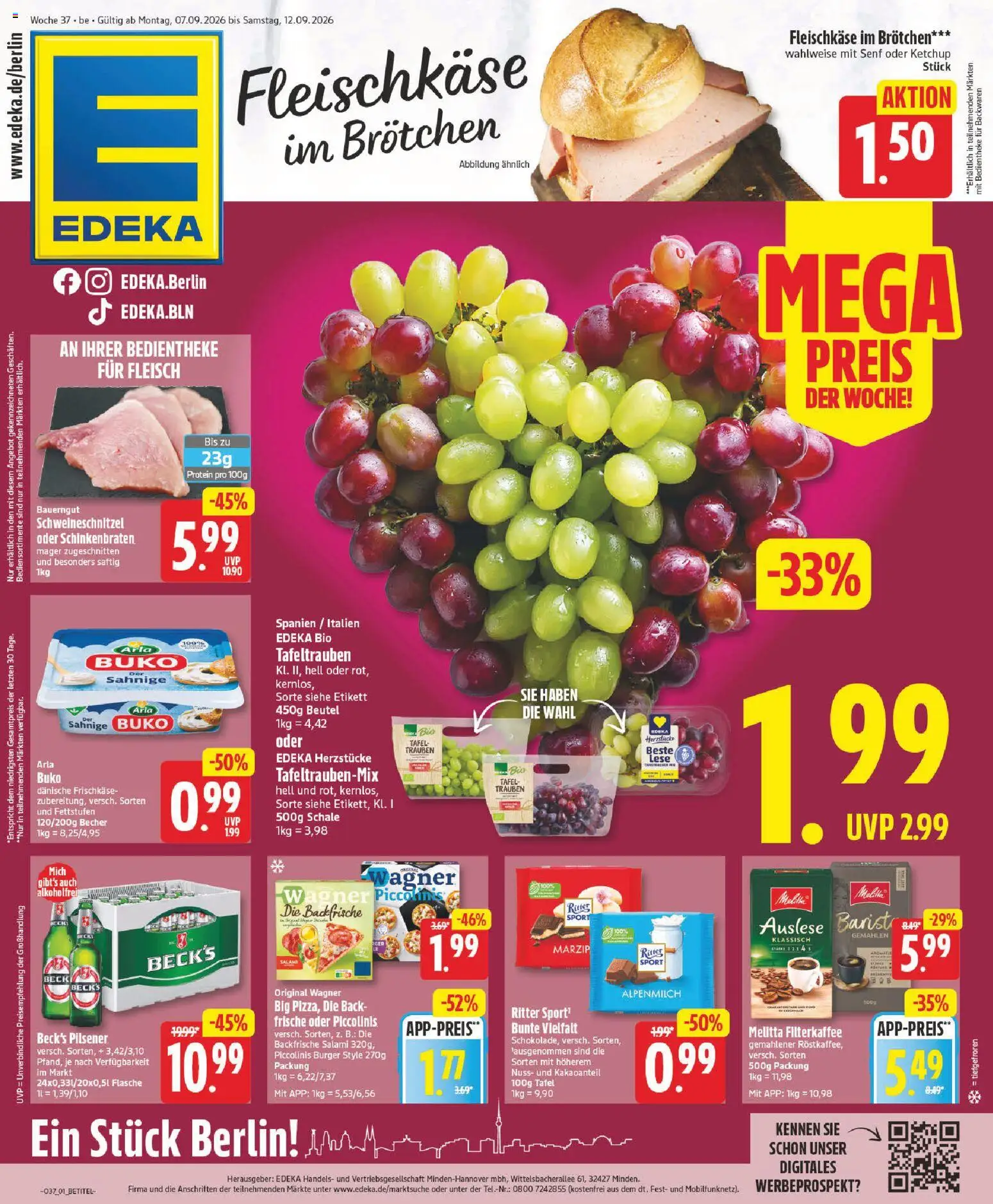 Edeka Prospekt – gültig ab 07.09.2026 | Seite: 1