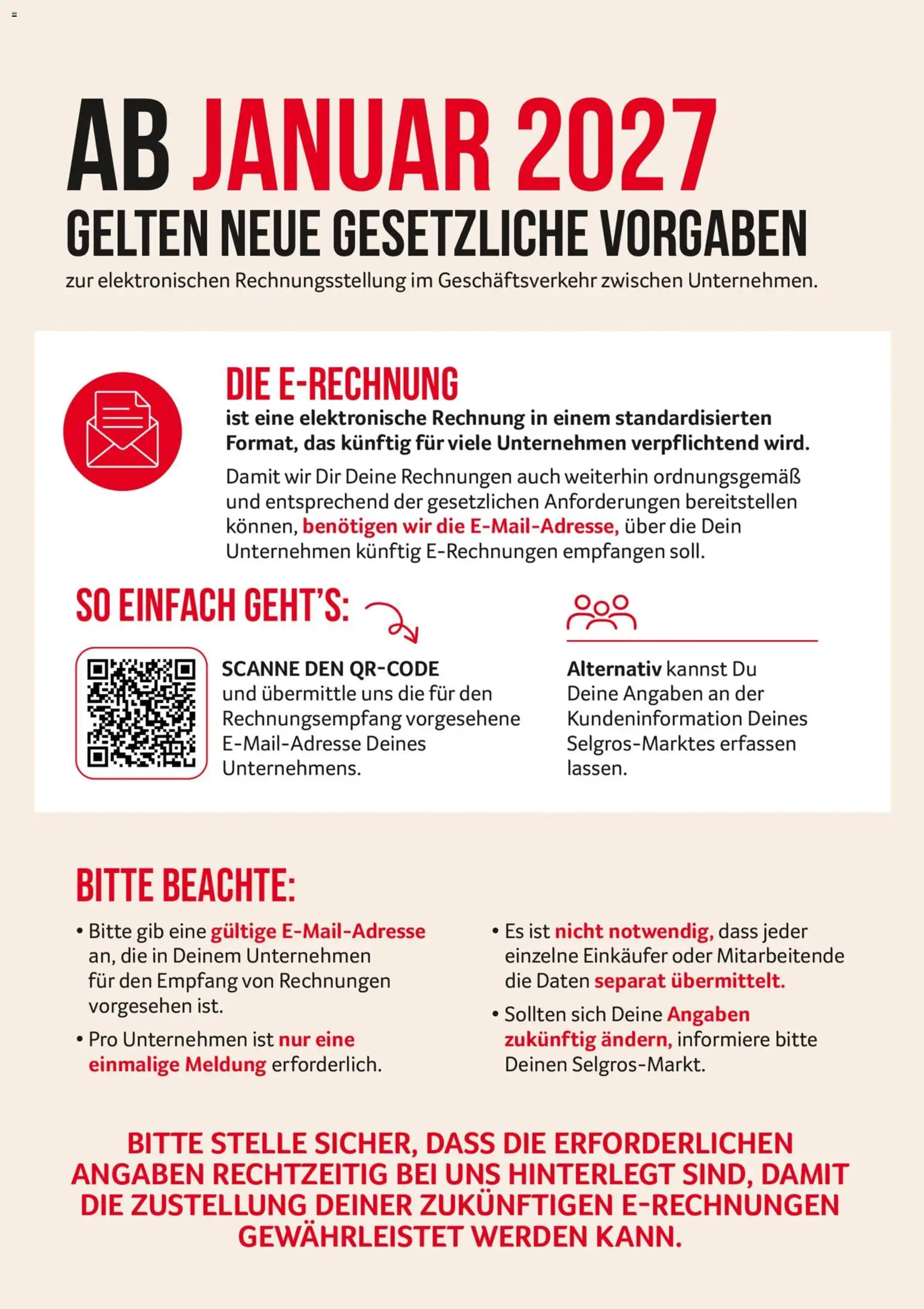 Selgros E-Rechnungen – gültig ab 15.10.2026 | Seite: 2
