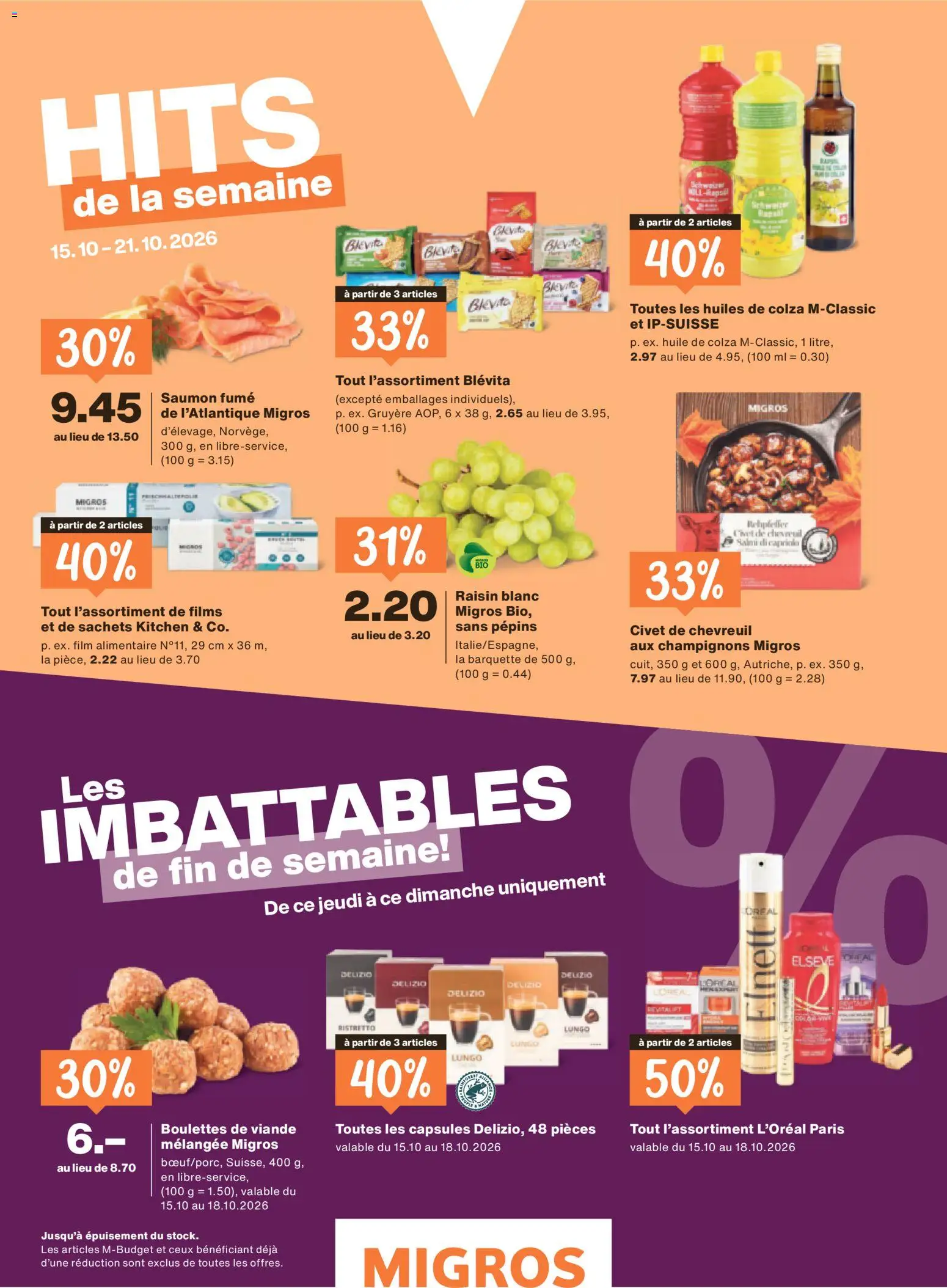 Migros aktionen Magazine FR – gültig ab 14.10.2026 | Seite: 56