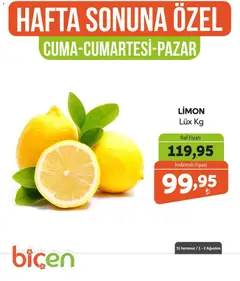 31 Temmuz 2026 tarihinden itibaren geçerli olan Biçen Market kataloğu önizlemesi | Sayfa: 14