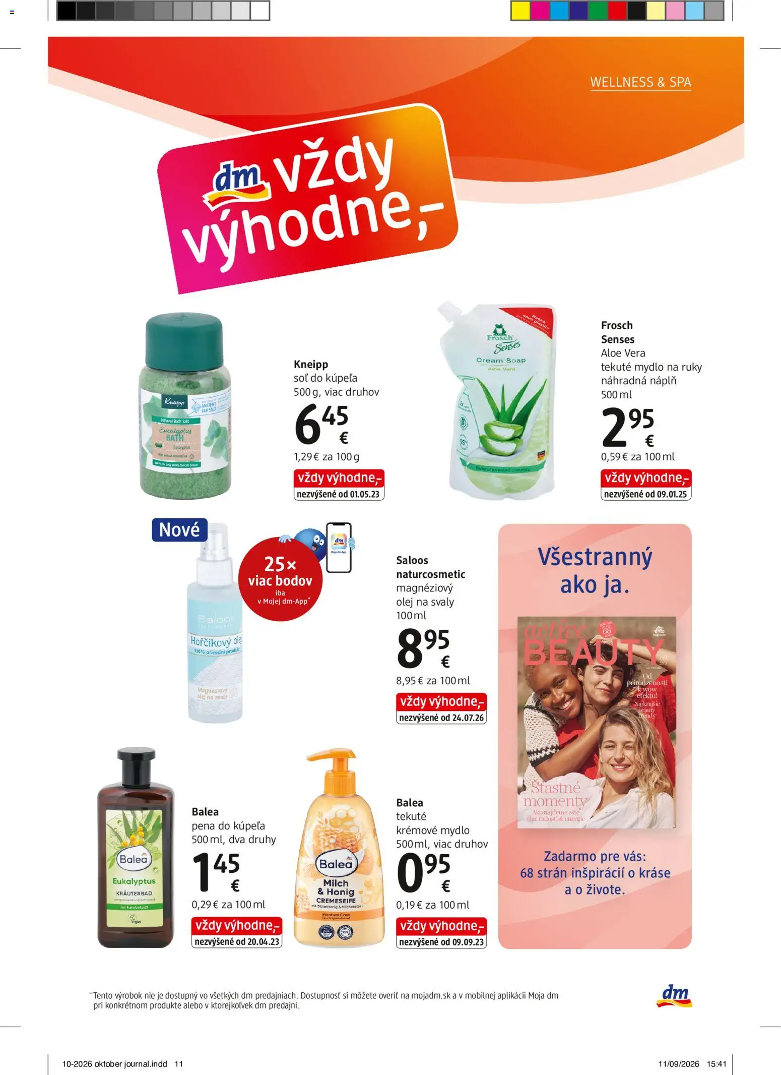 Nové dm drogerie akcie – leták je platný od 01.10.2026 | Strana: 11