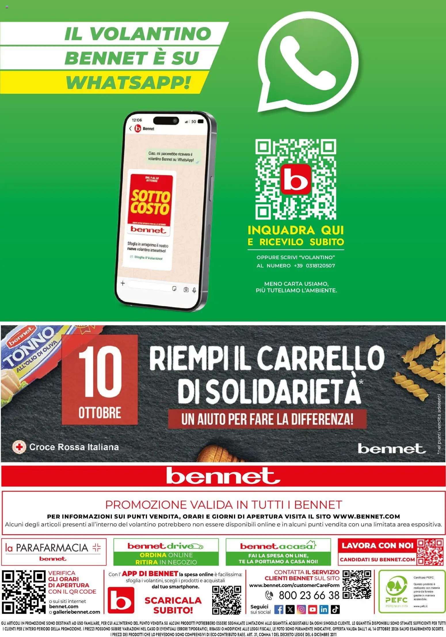 Volantino bennet del 01/10/2026 | Pagina: 19 | Prodotti: Tè, Carrello, Tonno