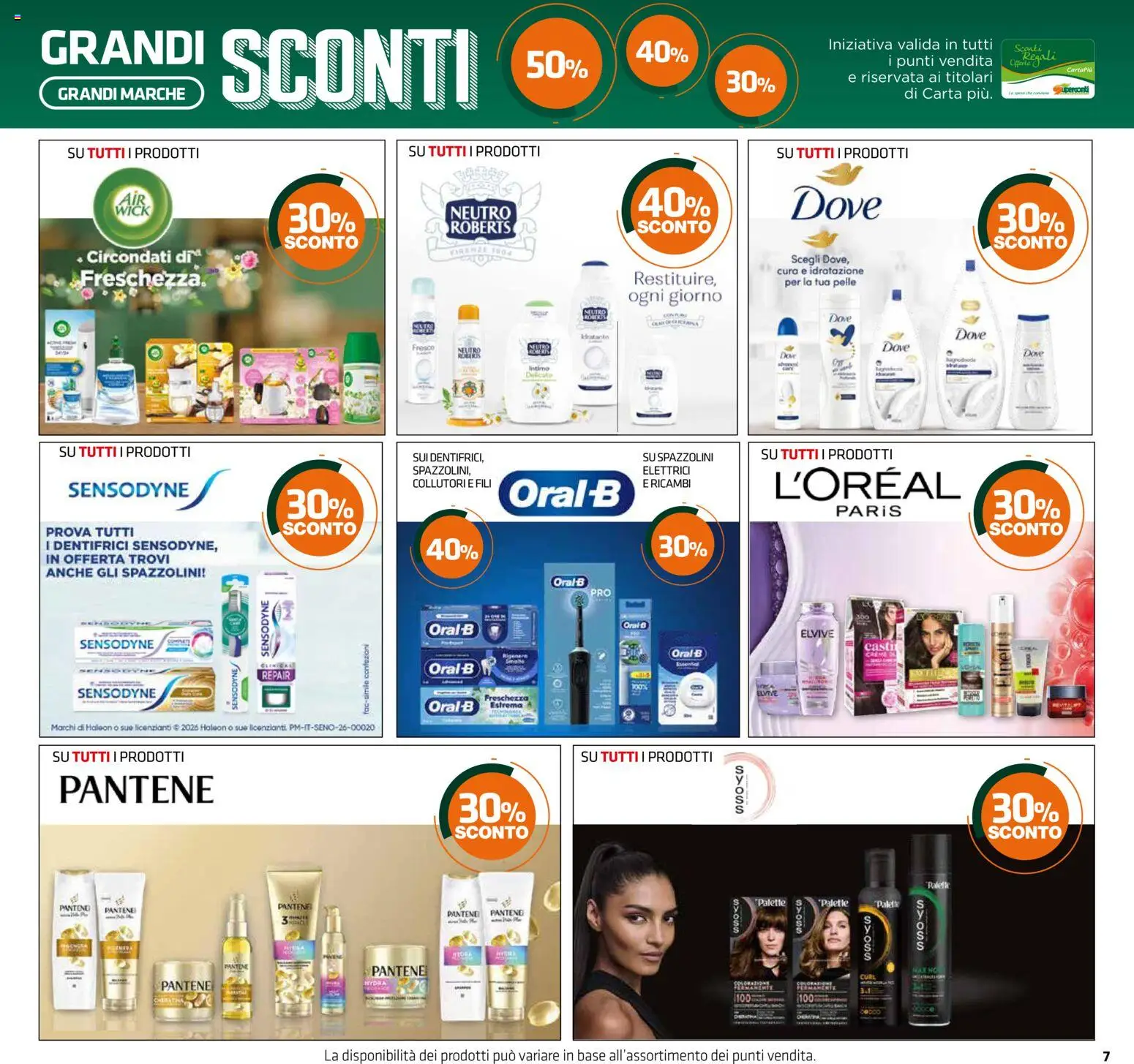 Volantino Superconti del 07.05.2026 | Pagina: 7 | Prodotti: Crema, Intimo
