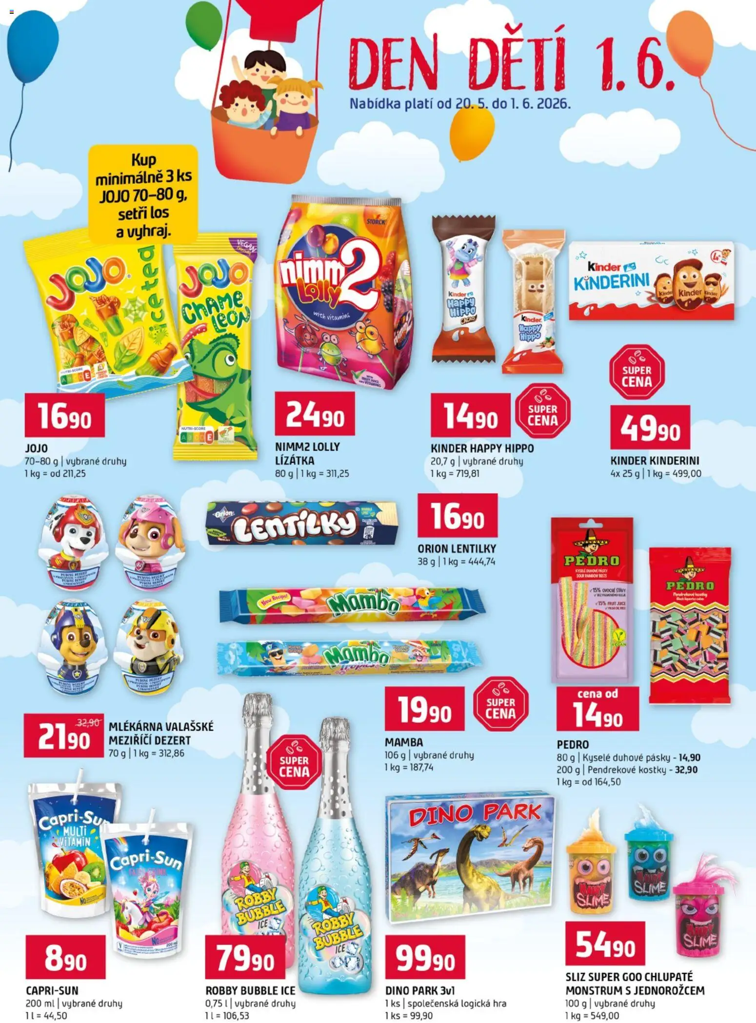 Terno leták od 20.05.2026 | Strana: 16 | Produkty: Jojo, Hra, Kostky, Lentilky