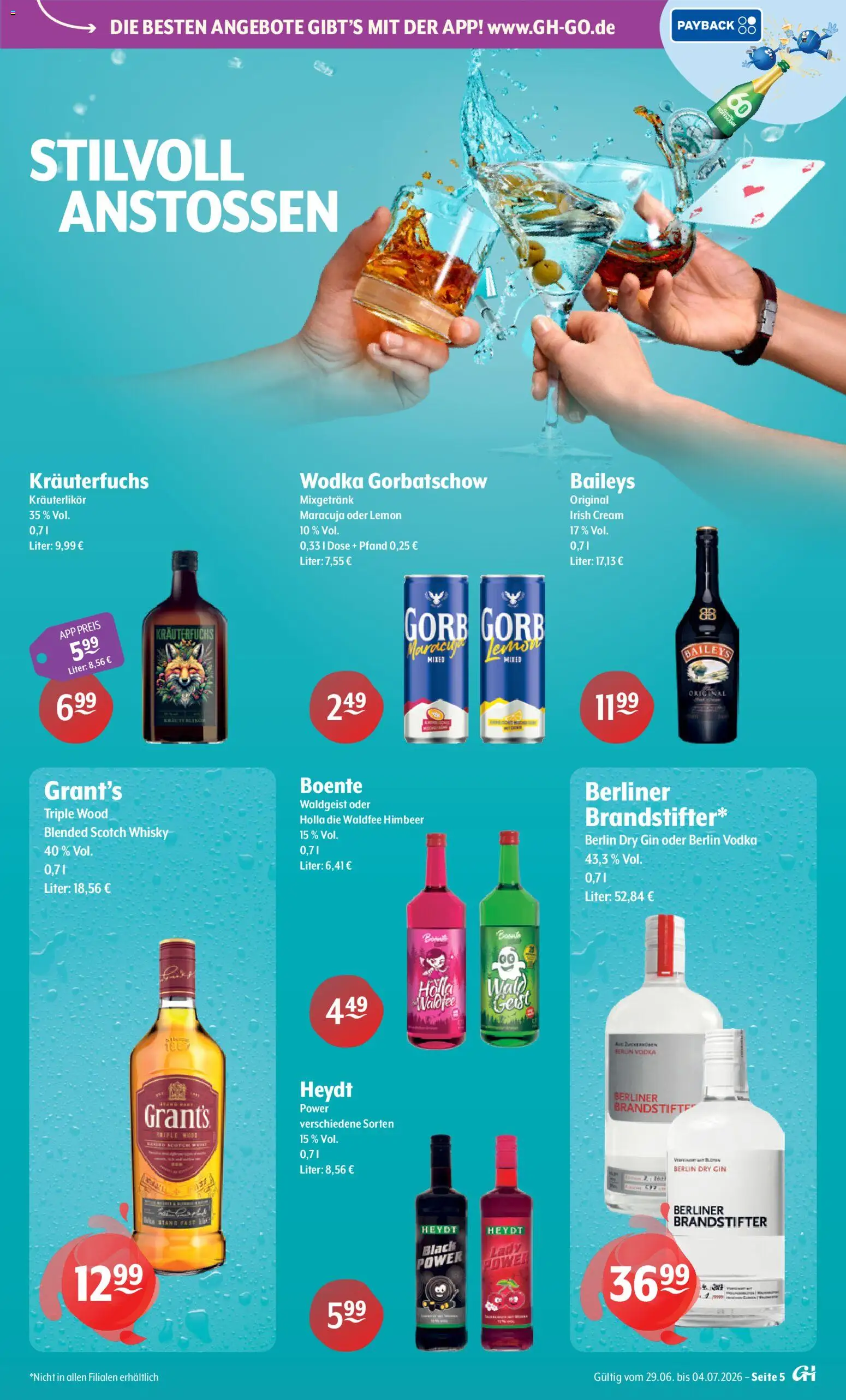 Getränke Hoffmann - Nordrhein - Westfalen – gültig ab 29.06.2026 | Seite: 5 | Produkte: Whisky, Vodka, Gin, Wodka