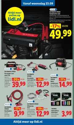 TRONIC Oplaadbare batterijen, In de varianten AA en AAA - Voorbeeld van een folder van Lidl, geldig van 21-09-2026 | Pagina: 33 | Producten: Compressor, Batterijen