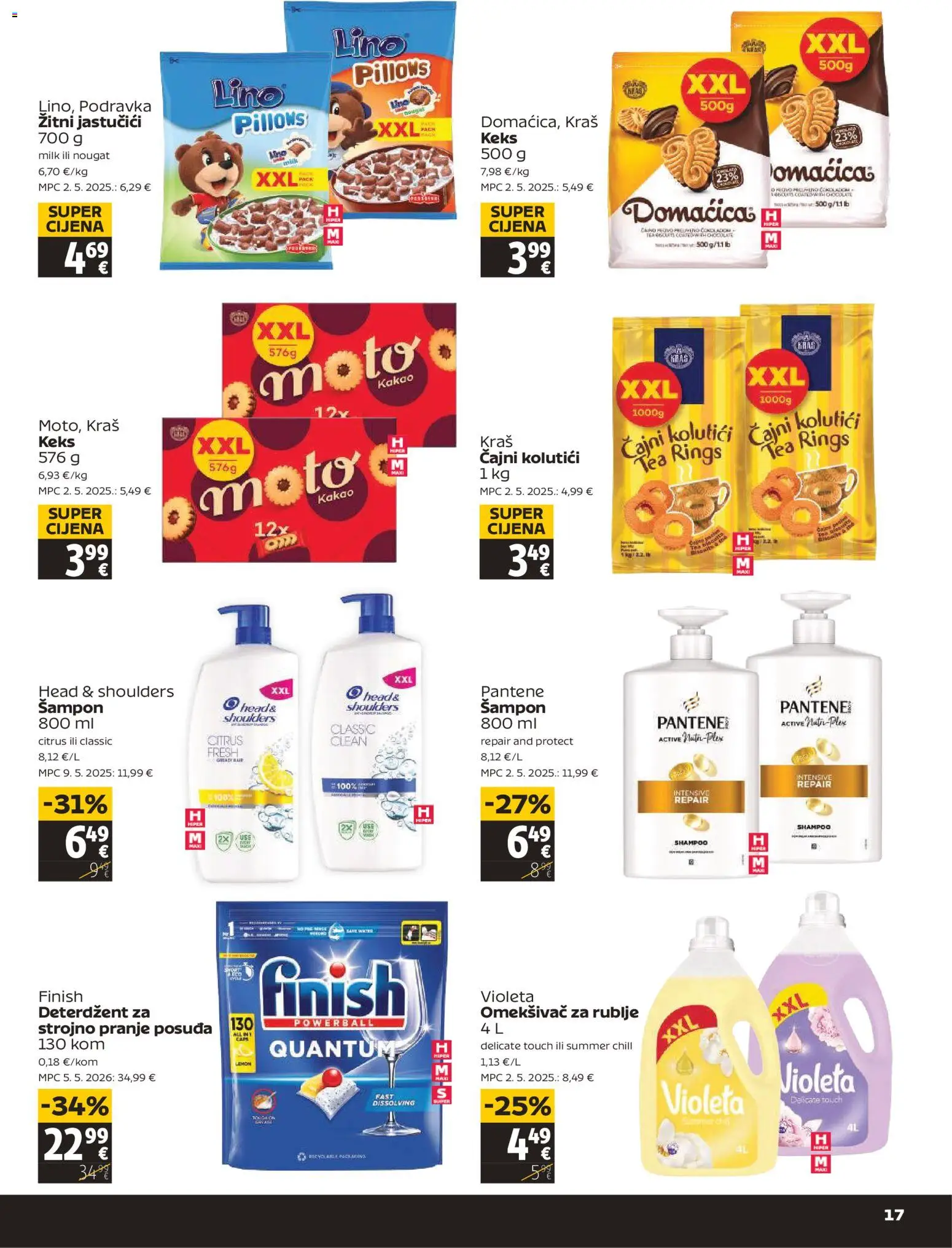 Tommy katalog | vrijedi od 30.07.2026 | Stranica: 17 | Proizvodi: Omekšivač, Deterdžent, Finish, Kakao