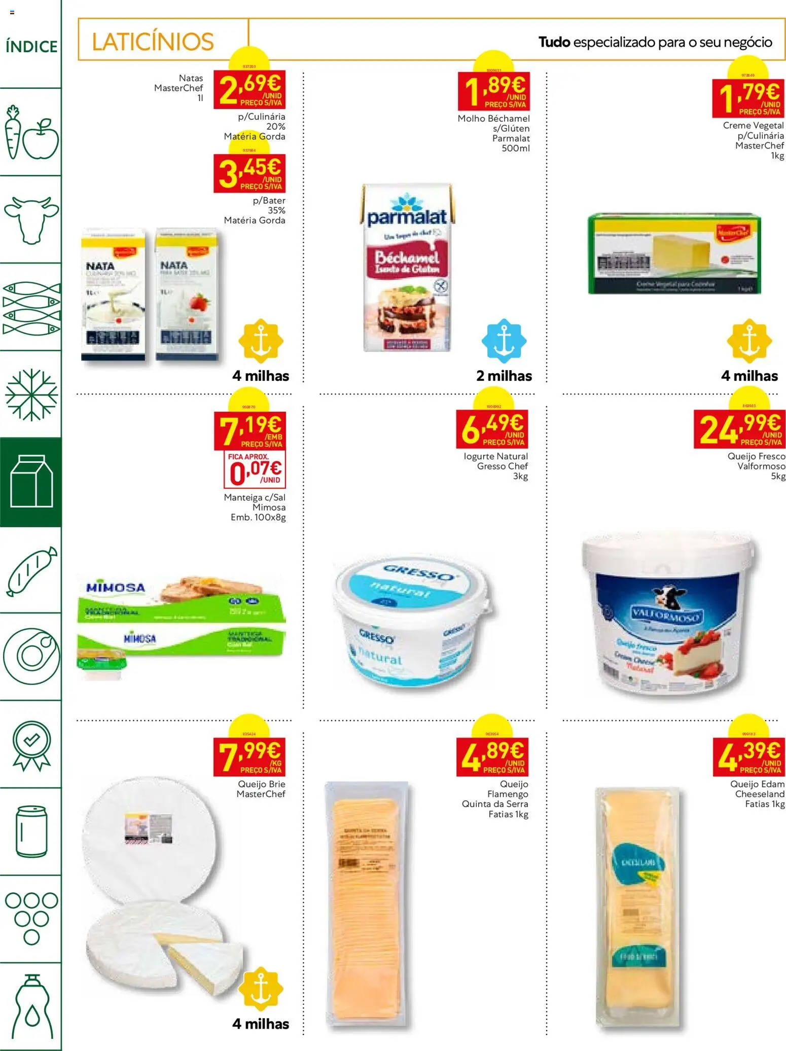 Recheio folheto Horeca │ válido de 06/10/2026 | Página: 12 | Produtos: Laticínios, Manteiga, Creme, Natas