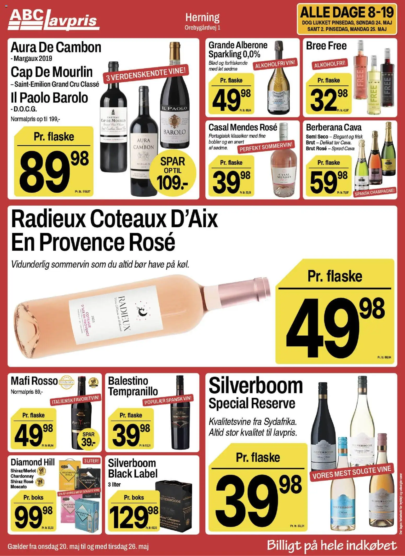 Abc Lavpris tilbudsavis – gyldig fra 20.05.2026 | Side: 3 | Produkter: Boks, Vin, Søm