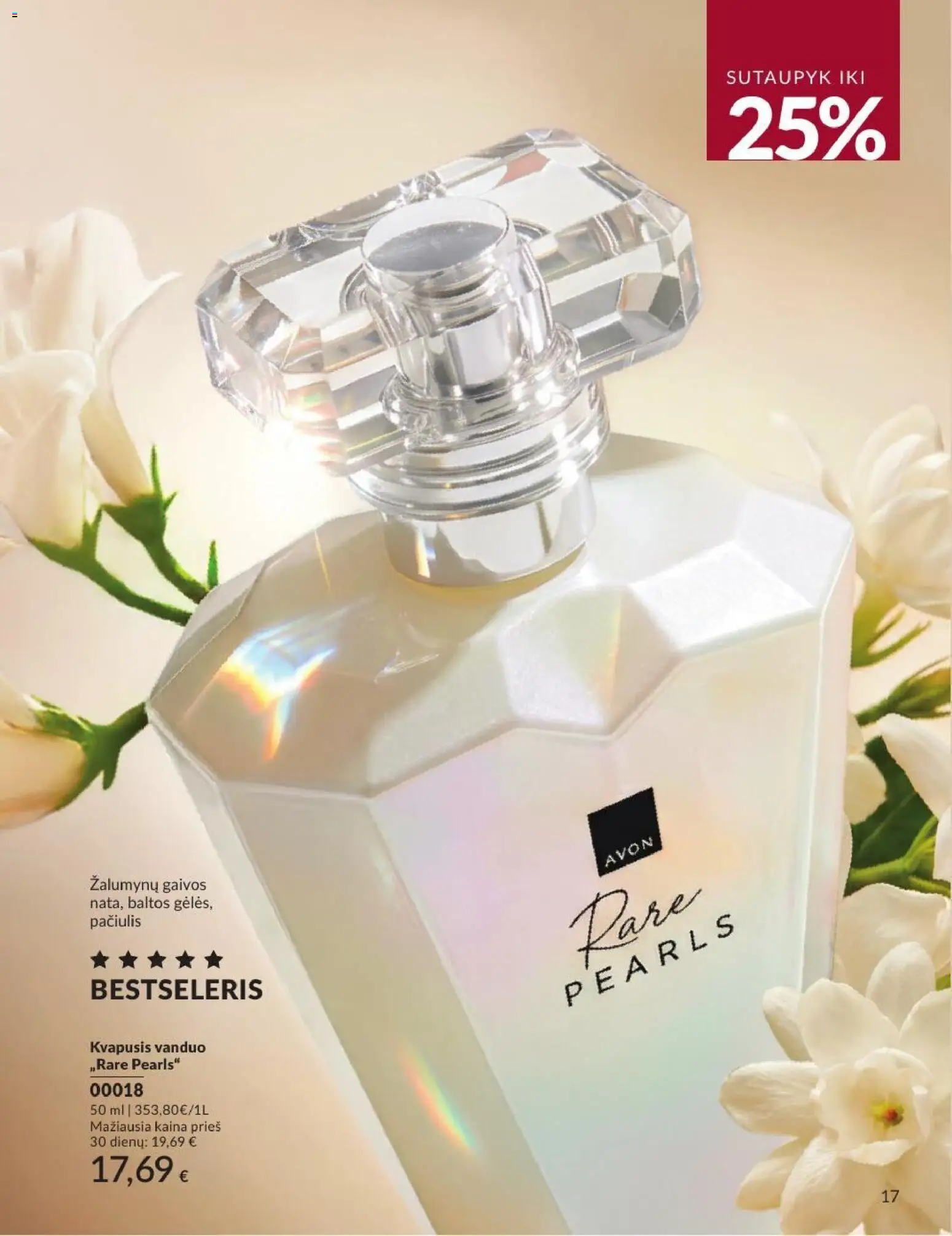 AVON akcijos nuo 2026.09.01 | Puslapis: 17 | Prekių: Kvapusis vanduo, Vanduo