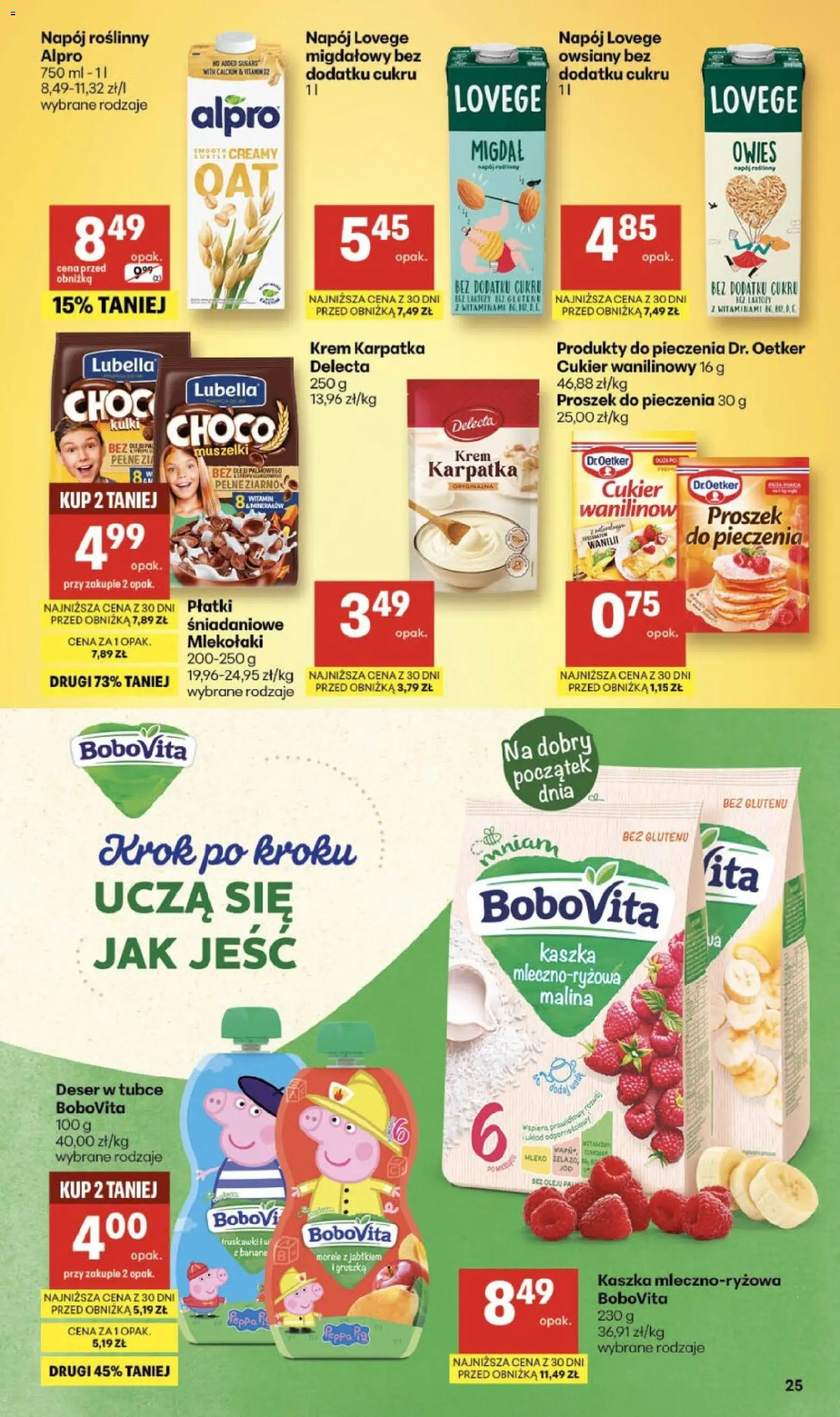 Delikatesy Centrum gazetka od 07.05.2026 | Strona: 25 | Produkty: Malina, Mleko, Cukier wanilinowy, Cukier