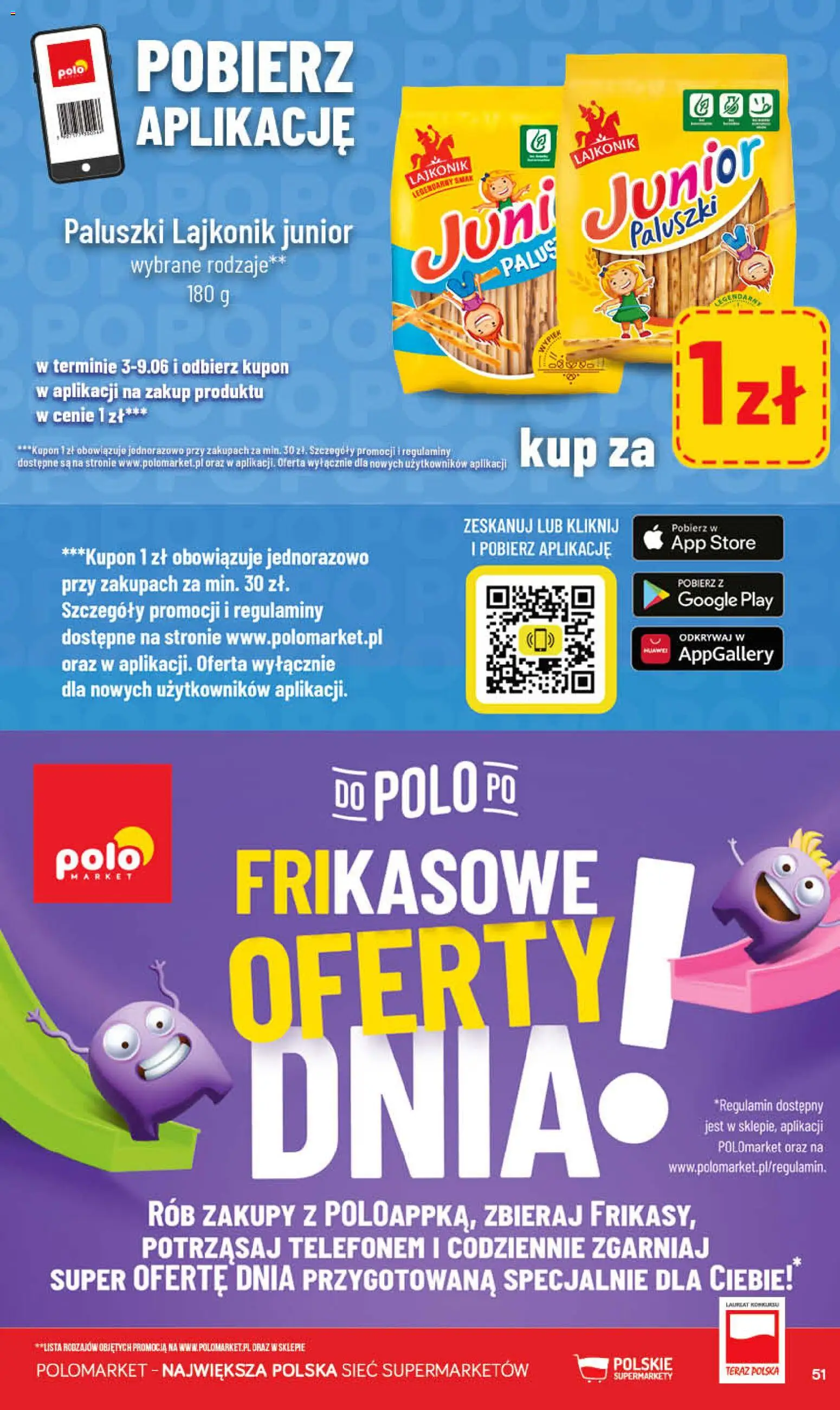 POLOmarket gazetka od 03.06.2026 | Strona: 51 | Produkty: Paluszki