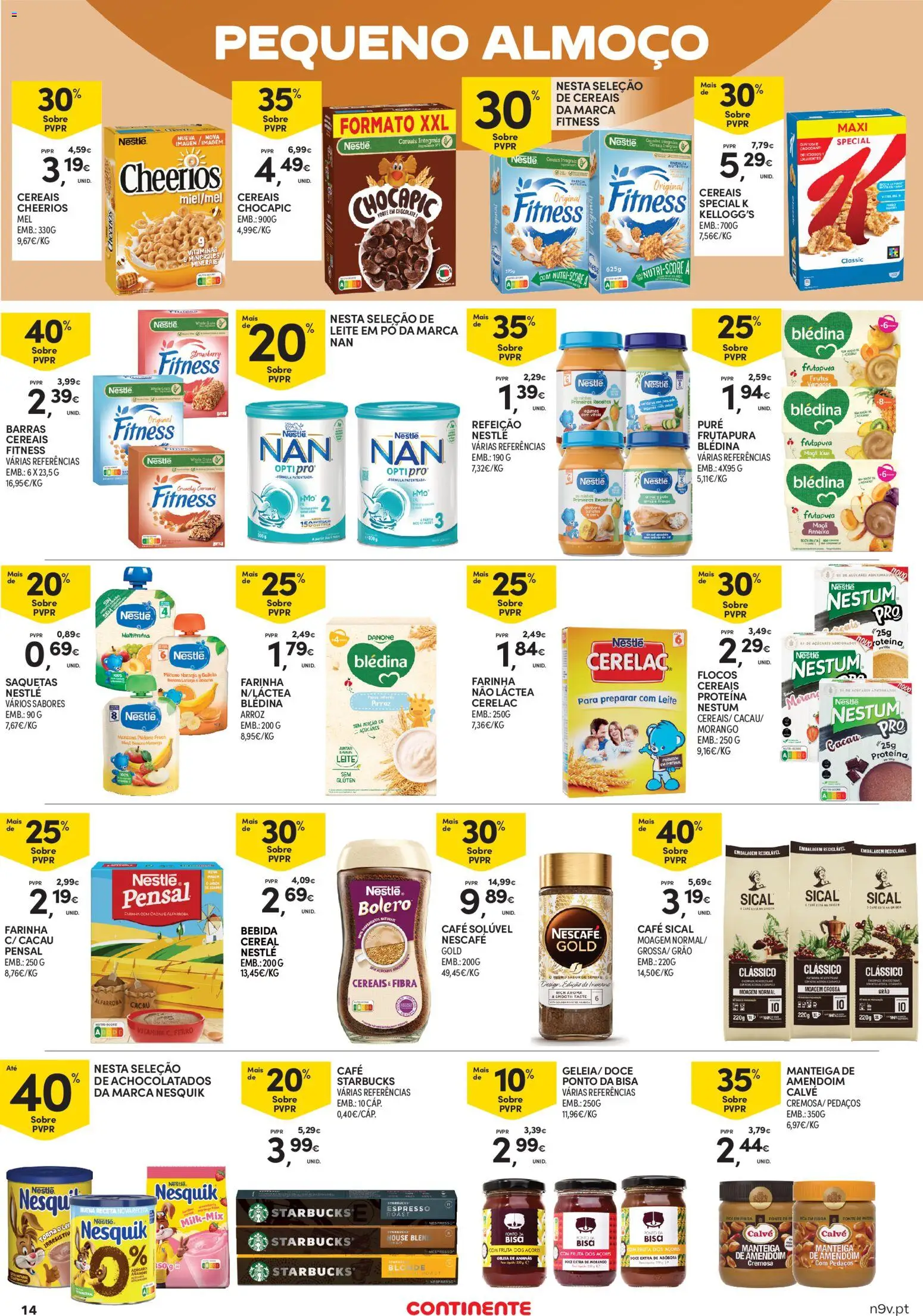 Continente Açores │ válido de 11.06.2026 | Página: 14 | Produtos: Café, Chocolate, Abóbora, Flocos