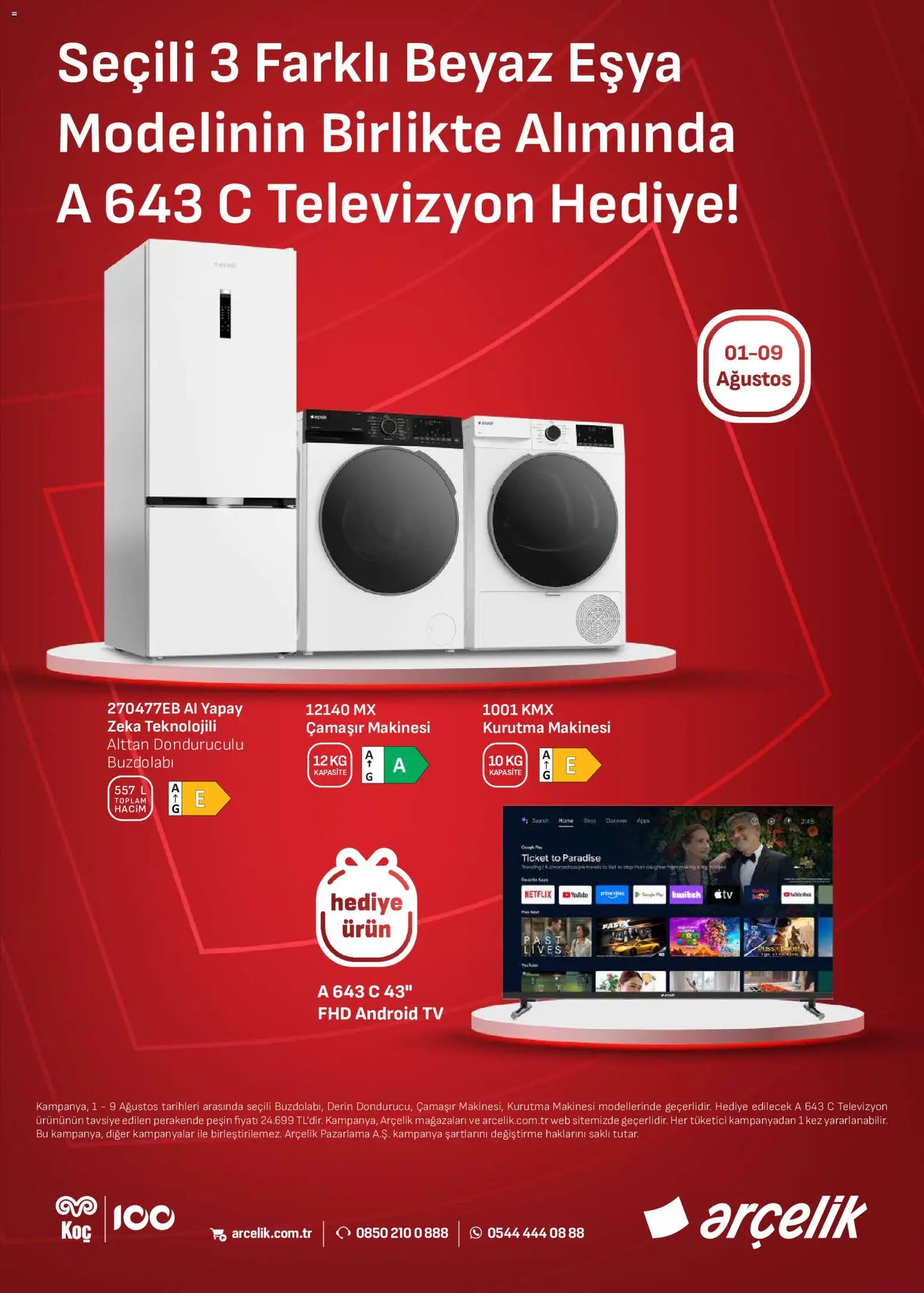 Arçelik Katalog - 01 Ağustos 2026 tarihinden itibaren geçerlidir | Sayfa: 5