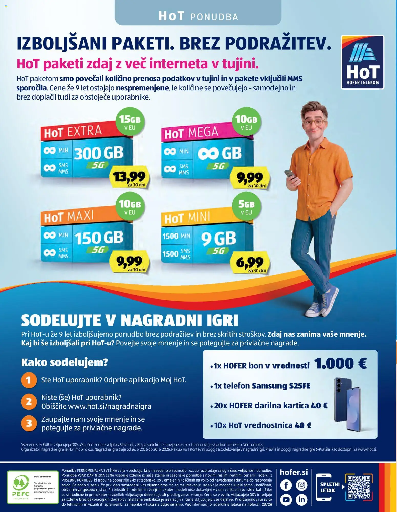 Novi Hofer katalog ponudbe – veljaven od 27.05.2026 | Stran: 28 | Izdelki: Telefon, Igra