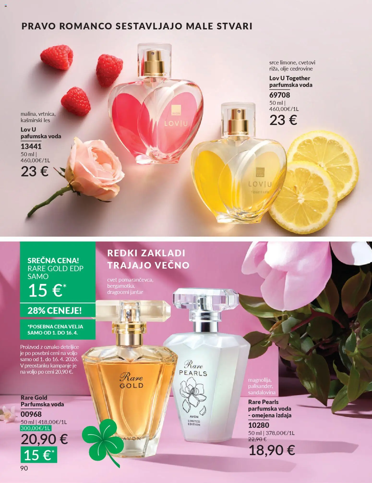 Novi Avon katalog ponudbe – veljaven od 31.03.2026 | Stran: 90 | Izdelki: Olje, Voda, Parfumska voda