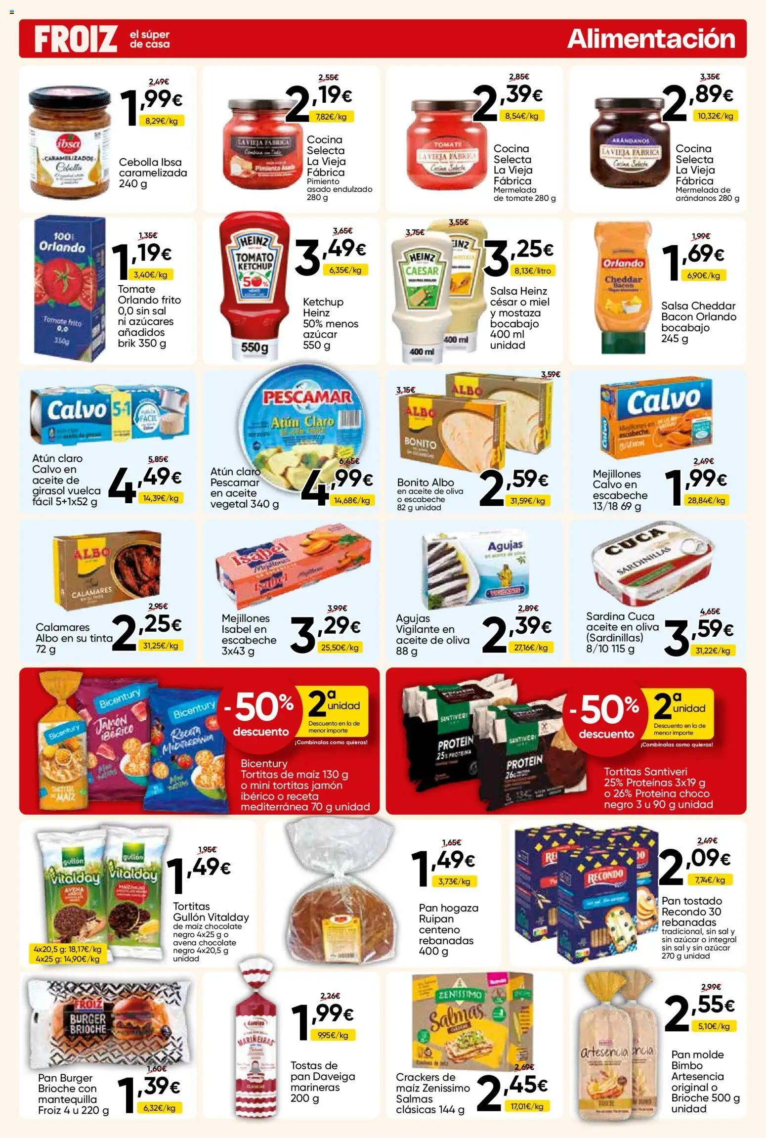 Froiz folleto │ válido desde el 15/10/2026 | Página: 11 | Productos: Aceite, Jamón, Aceite vegetal, Mantequilla