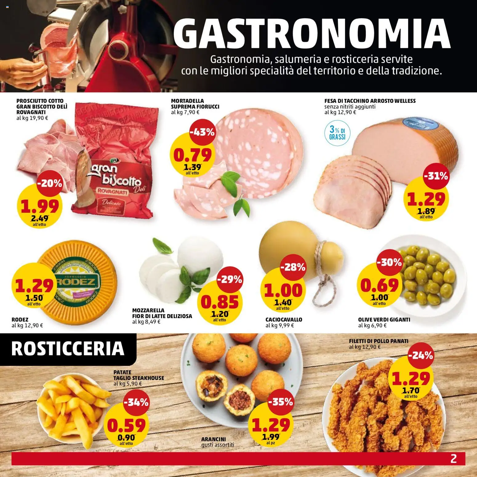 Volantino PENNY del 11.06.2026 | Pagina: 2 | Prodotti: Arrosto, Prosciutto Cotto, Tacchino, Mozzarella