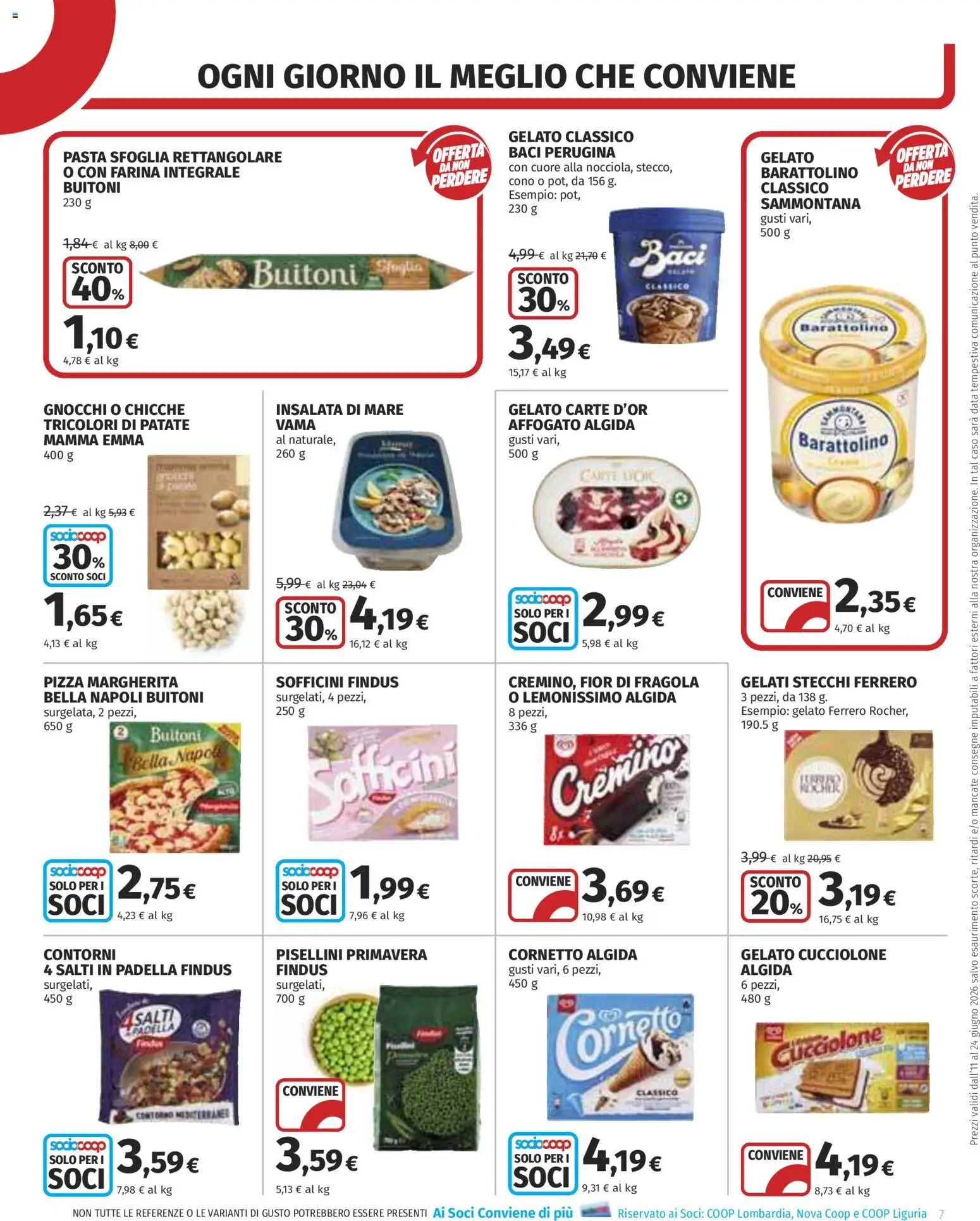 Volantino COOP del 11.06.2026 | Pagina: 7 | Prodotti: Insalata, Patate, Data, Padella