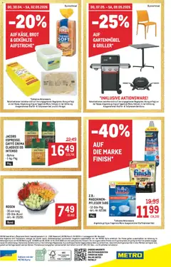 Metro angebote Profi ab 30.04.2026 gültig | Seite: 64 | Produkte: Gartenmöbel, Brot