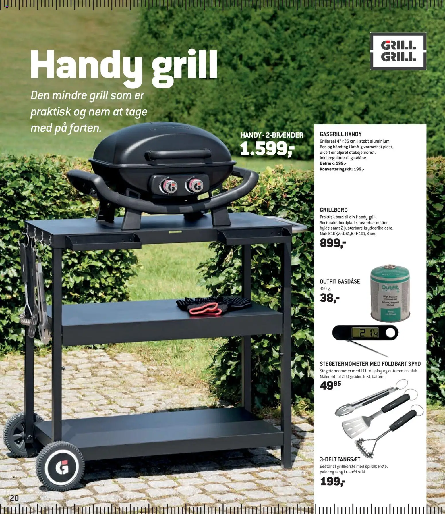 XL-BYG tilbudsavis – gyldig fra 27.03.2026 | Side: 20 | Produkter: Hylde, Bord, Søm, Grill
