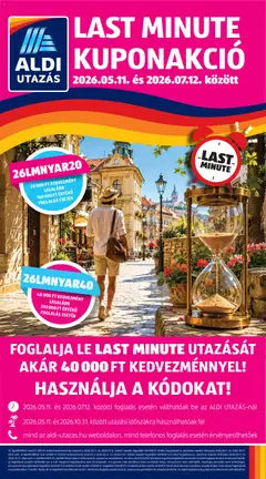 Aldi Utazás katalógus - amely érvényes a következő dátumtól: 11.06.2026
