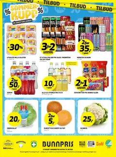 Forhåndsvisning av Bunnpris kundeavis gyldig fra 15.06.2026 | Side: 31 | Produkter: Сервер, Pølser, Blomkål, Isbergsalat