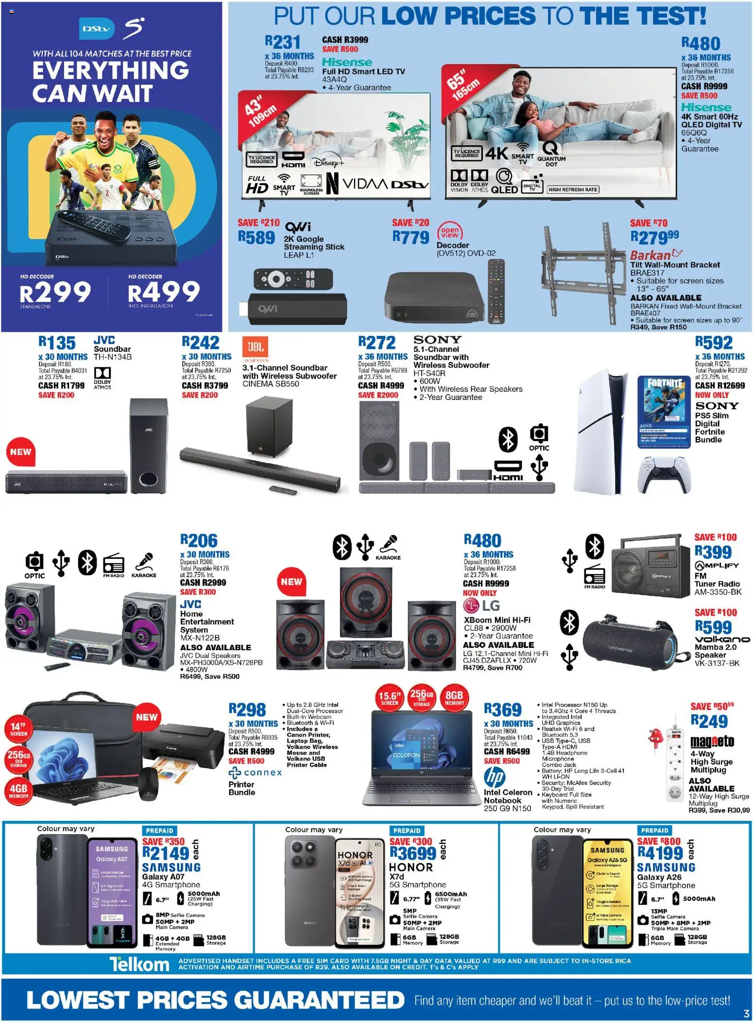 New OK Furniture catalogue – valid from 27.05.2026 | Page: 3 | Products: Notebook, Radio, Speaker, Soundbar