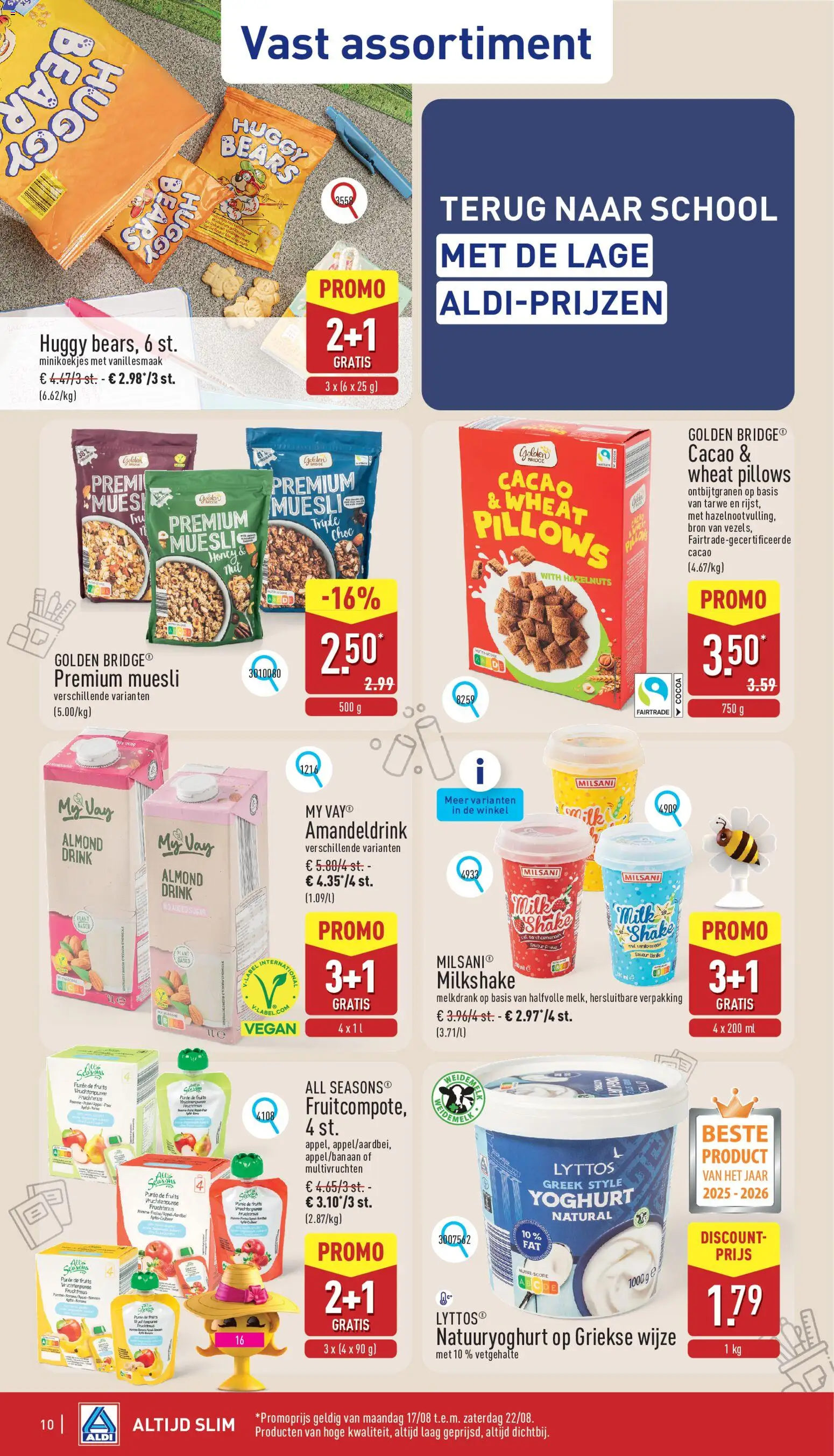 {H1} | Pagina: 10 | Producten: Muesli, Cacao, Tarwe, Ontbijtgranen