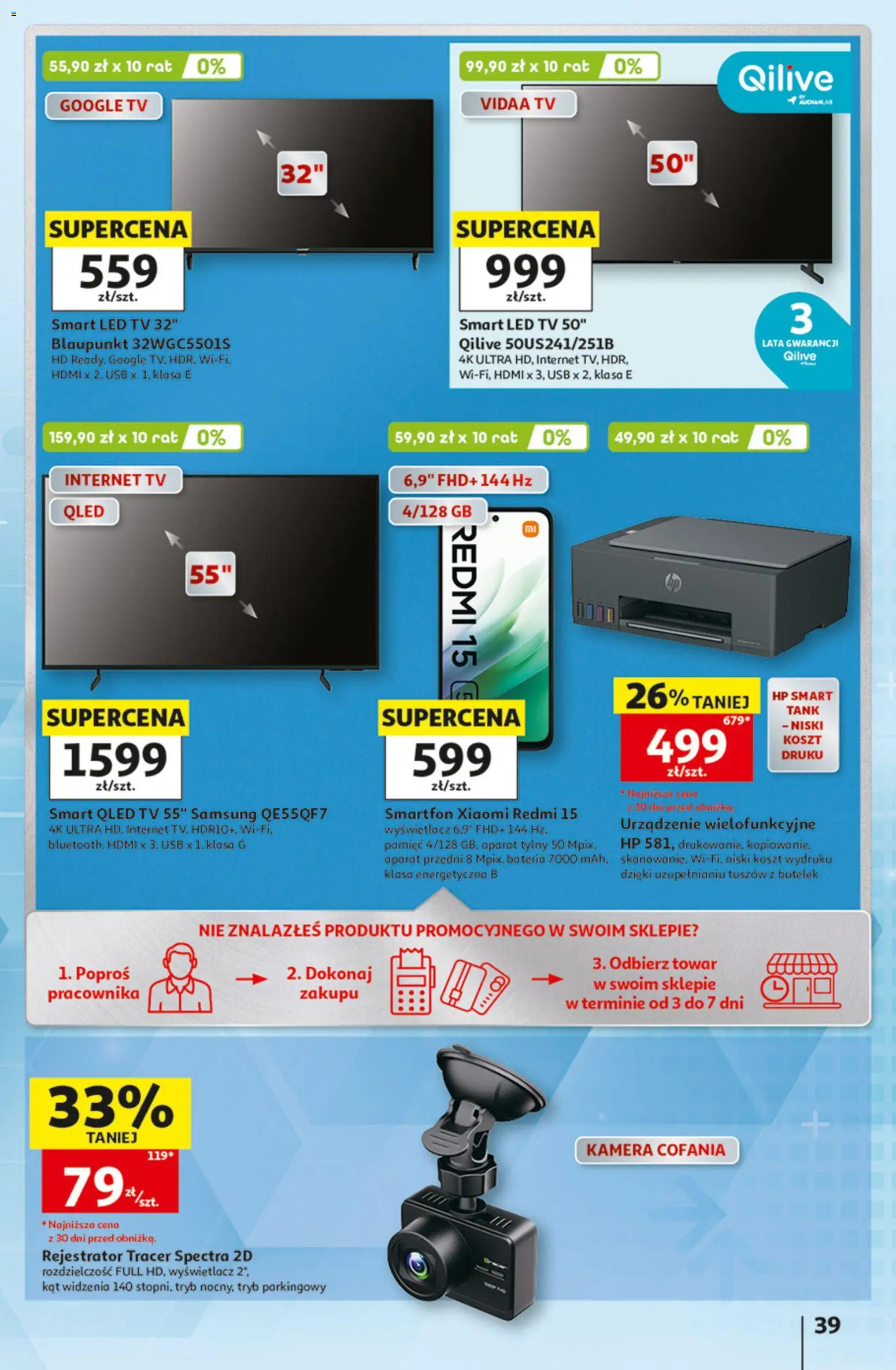 Auchan gazetka - Hipermarket od 08.10.2026 | Strona: 39 | Produkty: Smartfon, USB