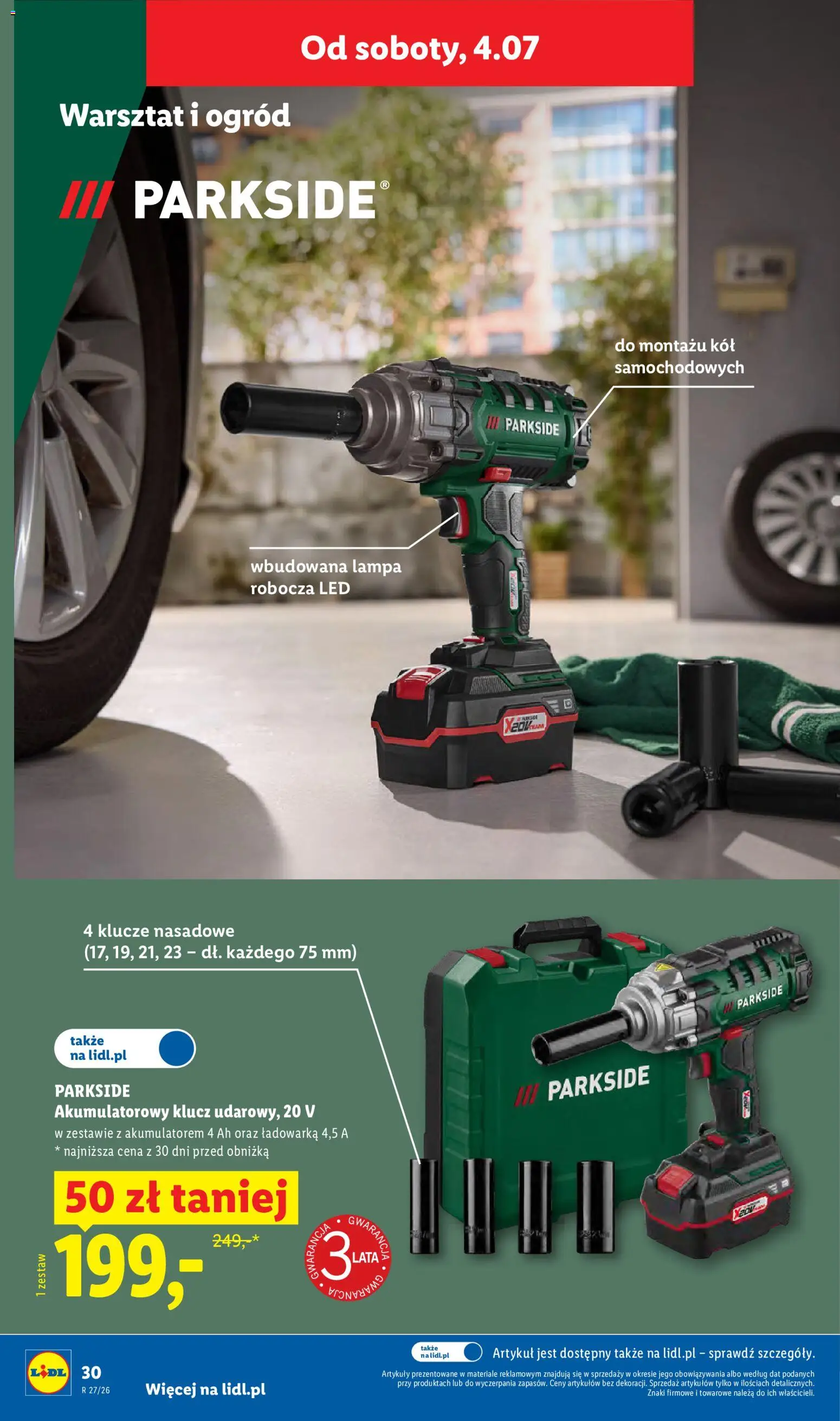 Lidl Polsko katalog od 29.06.2026 | Strana: 40 | Produkty: Parkside, Lampa, LED