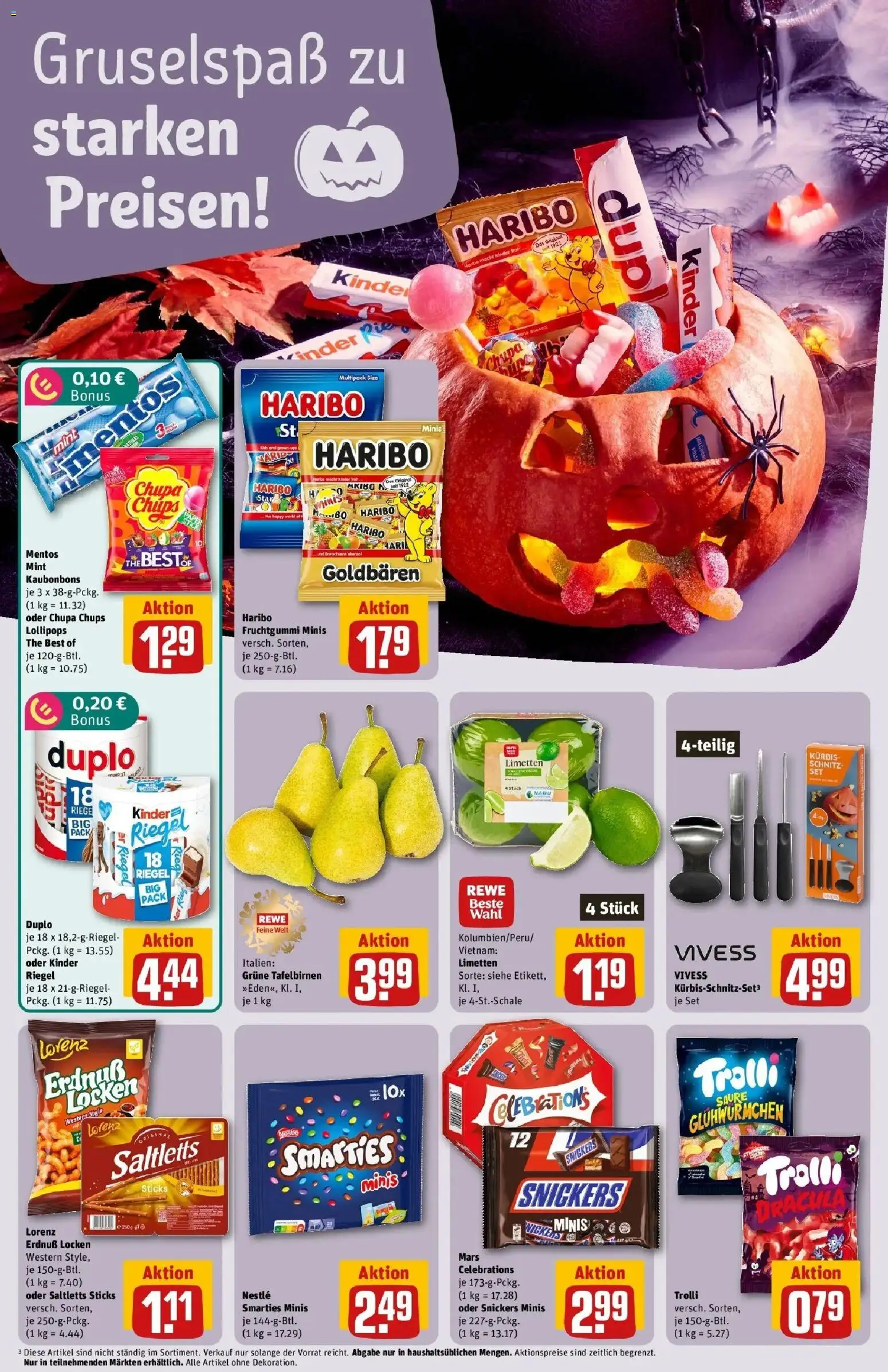 REWE Prospekt ab 26.10.2026 zum Blättern » Angebote | Seite: 6 | Produkte: Haribo, Smarties, Celebrations, Mars