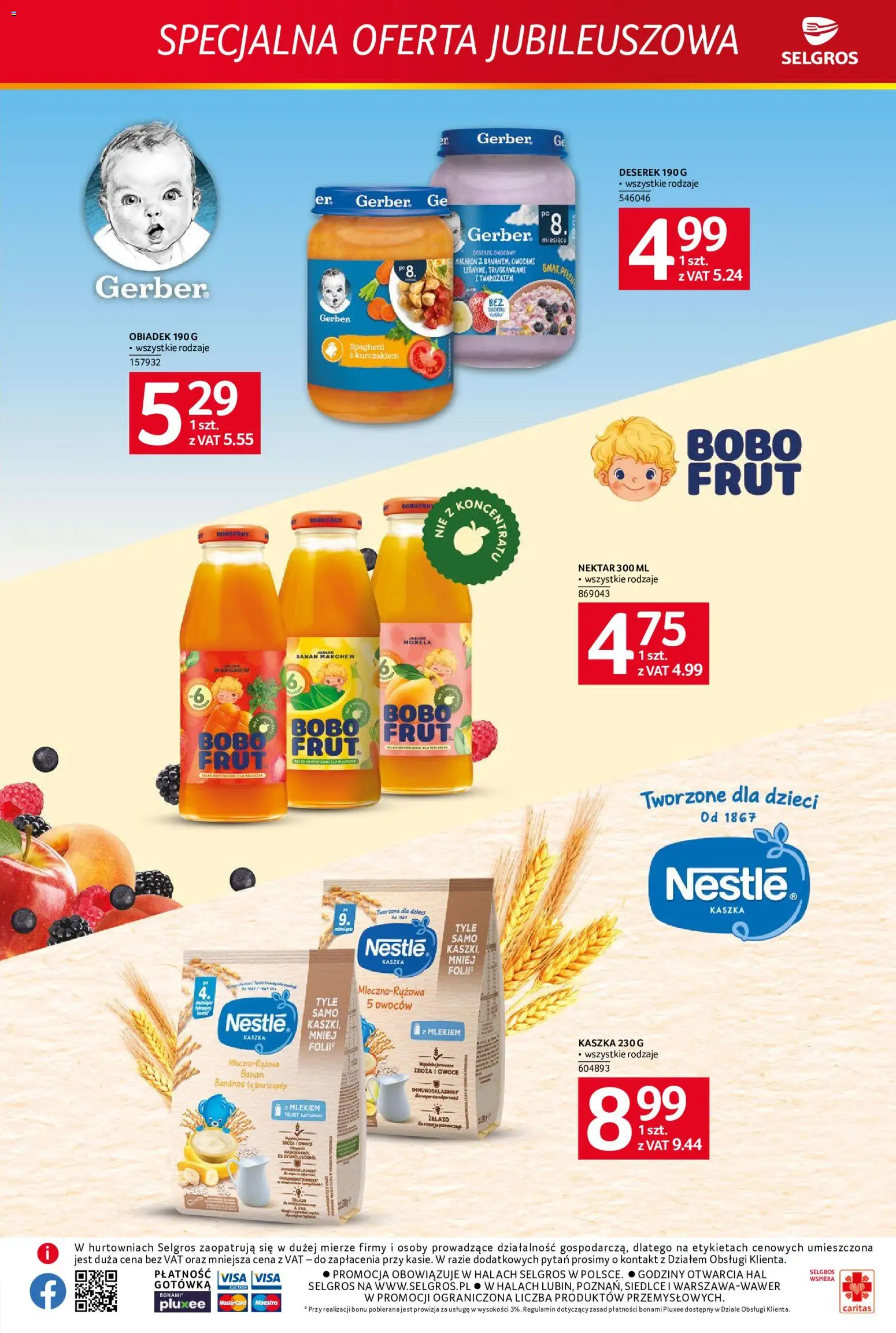 Selgros cash&carry gazetka - Specjalna Oferta Jubileuszowa od 22.10.2026 | Strona: 7 | Produkty: Spaghetti, Żelazo, Bobo frut, Marchew