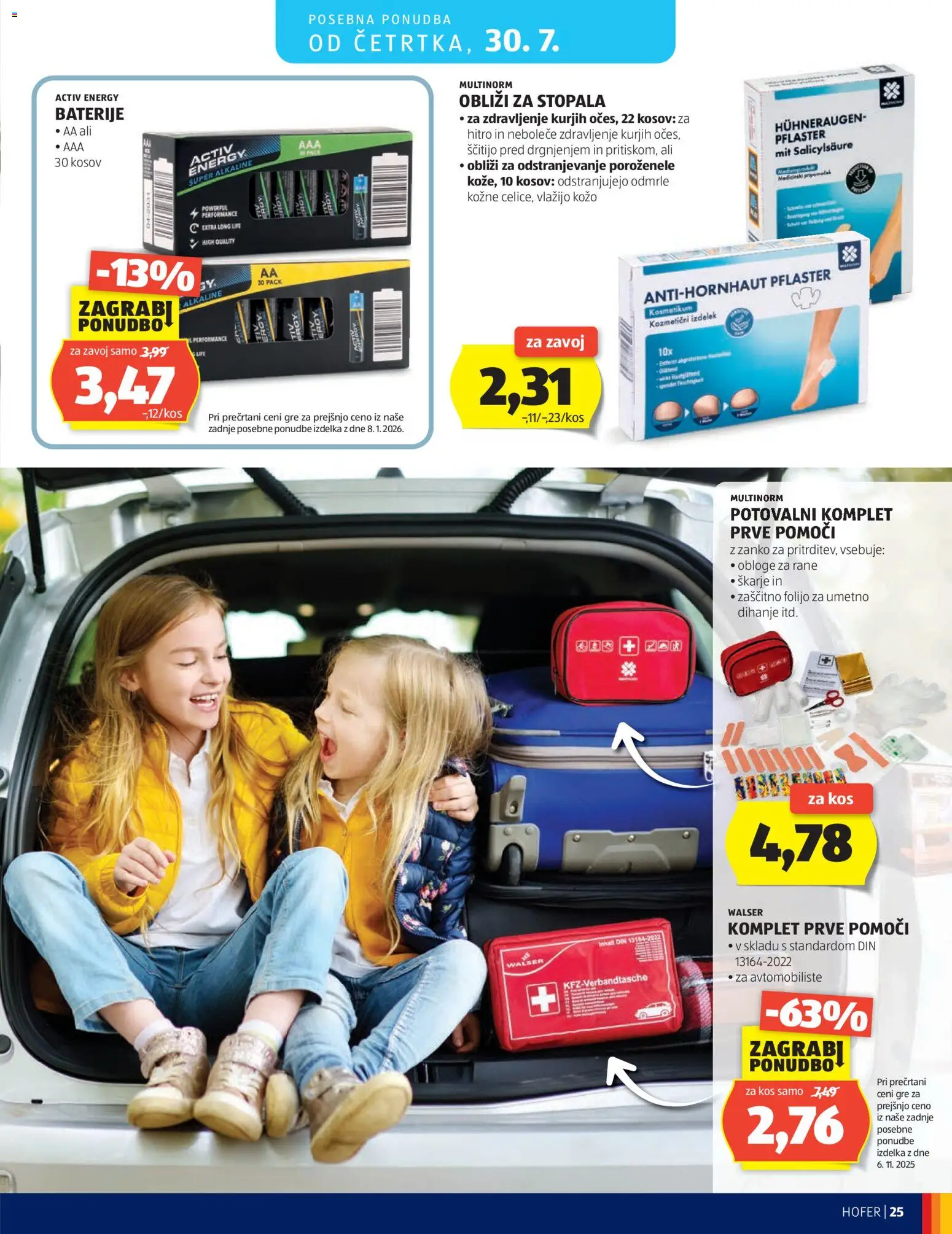 Hofer SI katalog | vrijedi od 22.07.2026 | Stranica: 25 | Proizvodi: Baterije