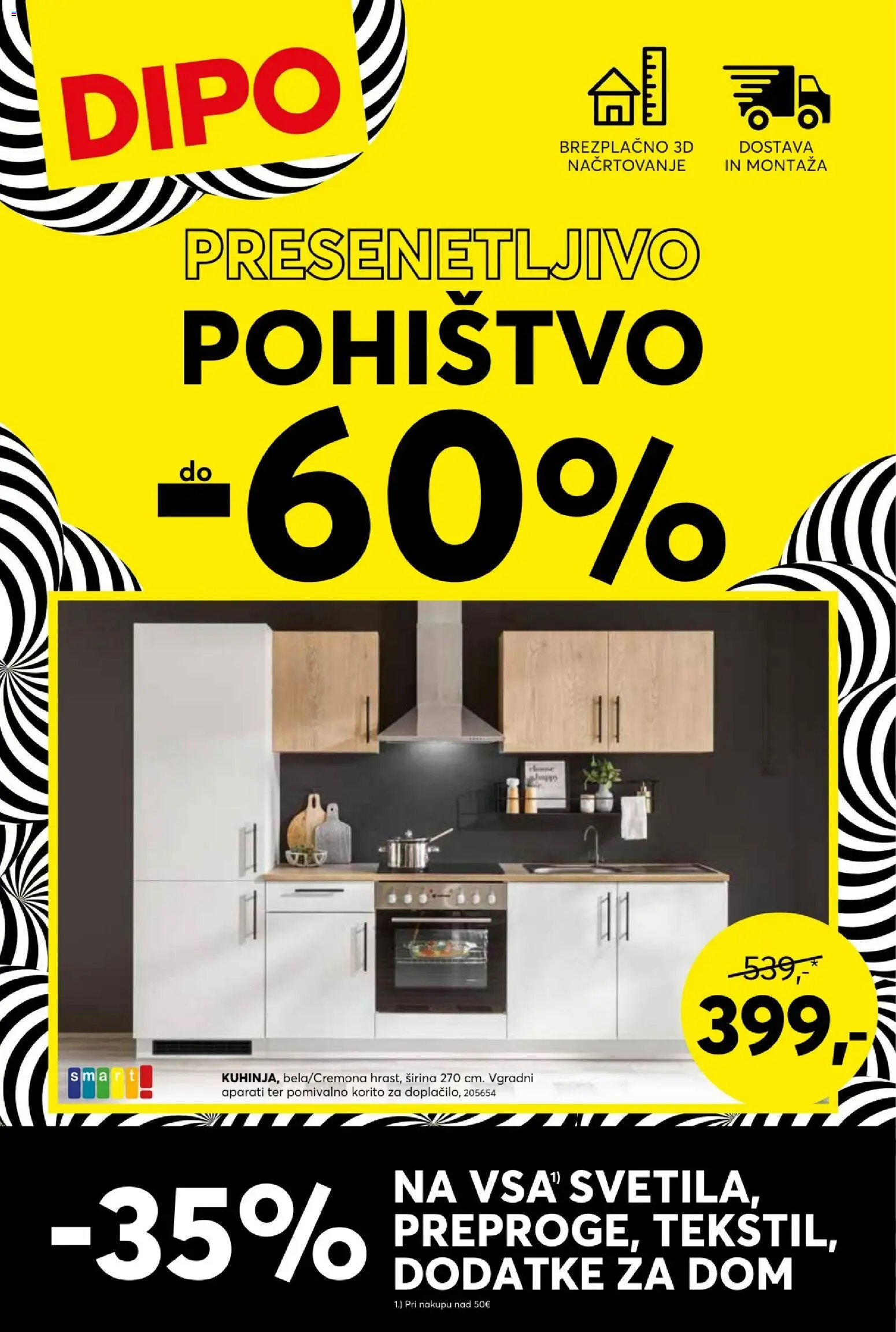 Novi Dipo katalog ponudbe – veljaven od 23.09.2026 | Stran: 1 | Izdelki: Pohištvo, Pomivalno korito