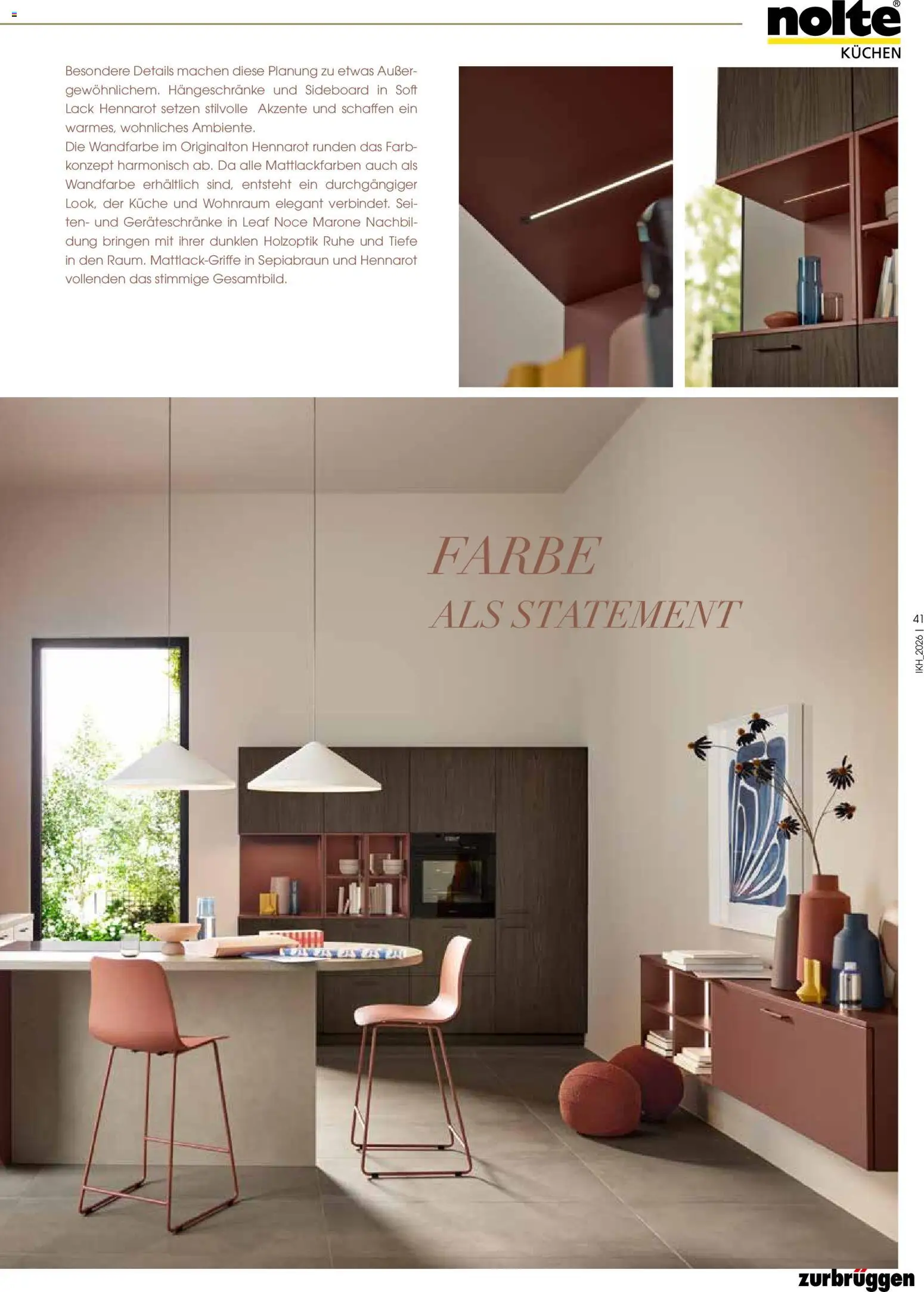 Zurbrüggen Küchen Journal – gültig ab 27.05.2026 | Seite: 41 | Produkte: Sideboard, Küche, Wandfarbe, Kuchen