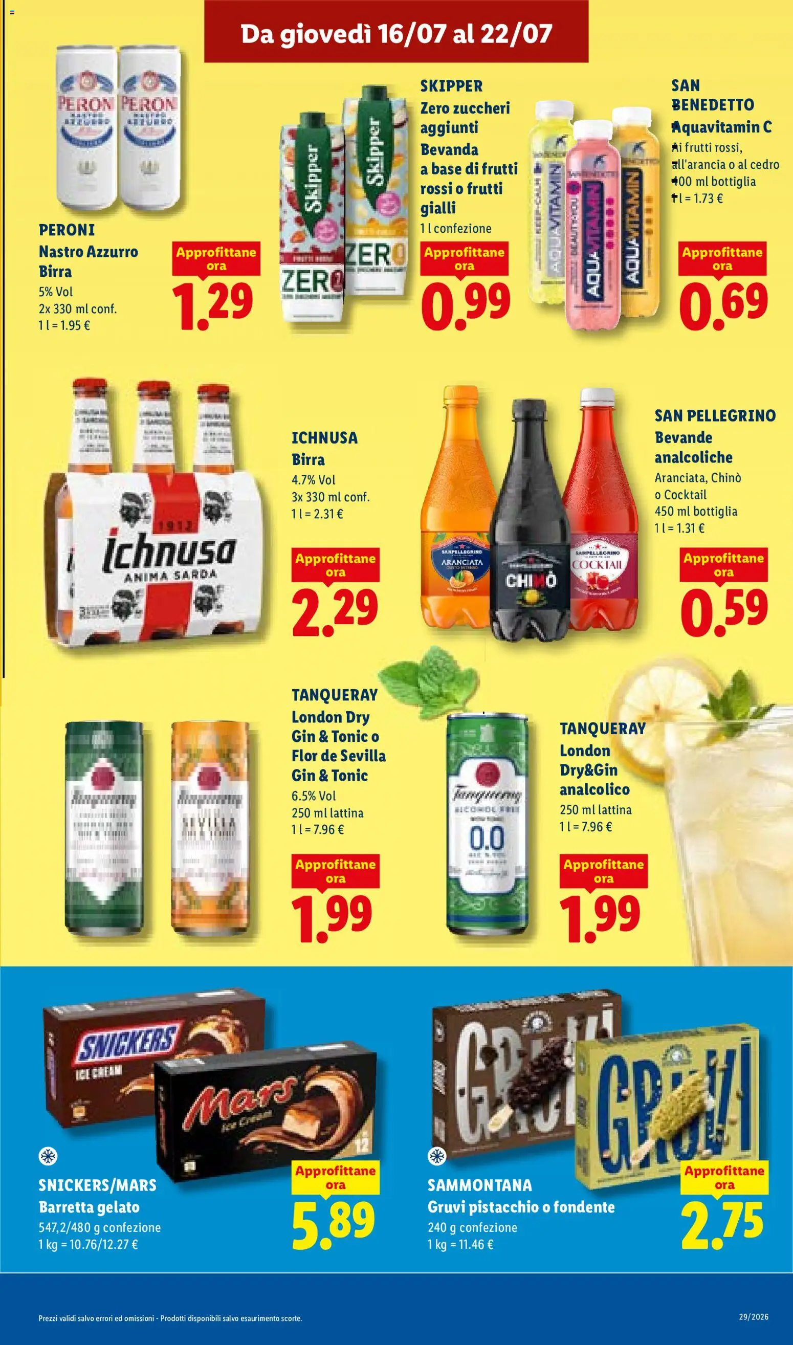 Volantino Lidl del 16/07/2026 | Pagina: 15 | Prodotti: Birra, Cocktail, Bevande, Bottiglia