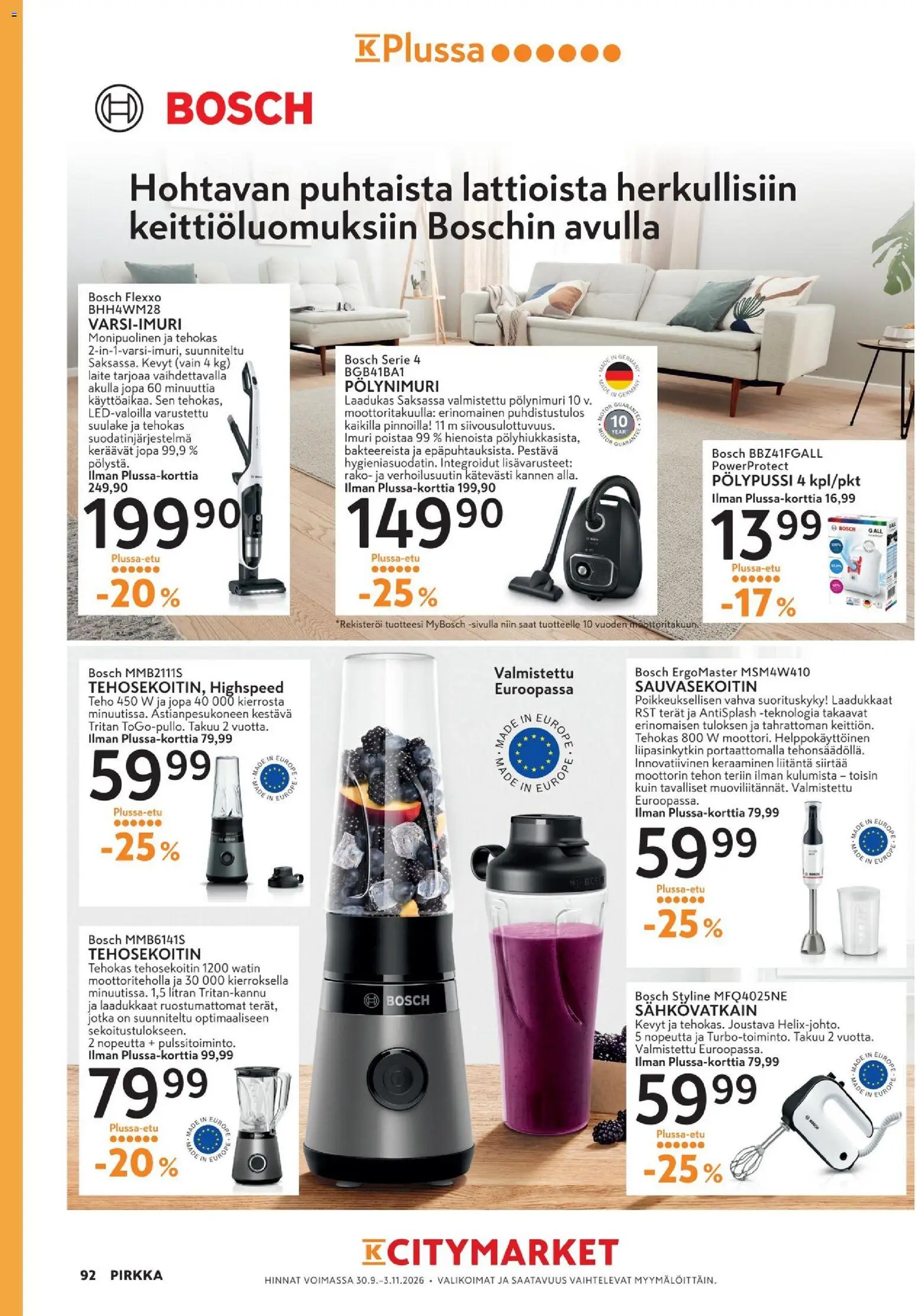 K-Citymarket Pirkka – voimassa 30/09/2026 alkaen | Sivu: 92