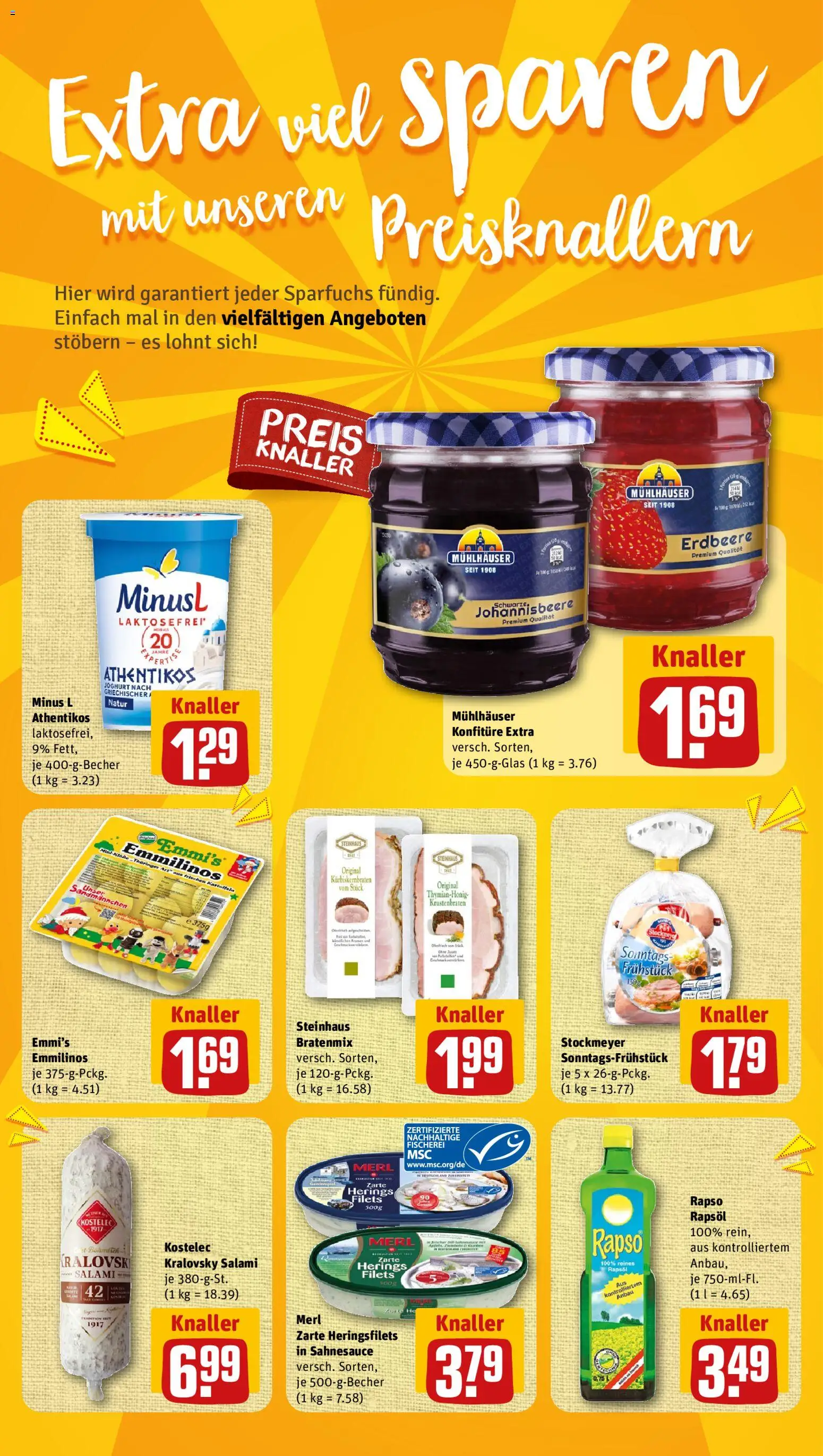 Nahkauf Prospekt – gültig ab 05.10.2026 | Seite: 8 | Produkte: Joghurt, Krustenbraten, Kartoffeln, Salami