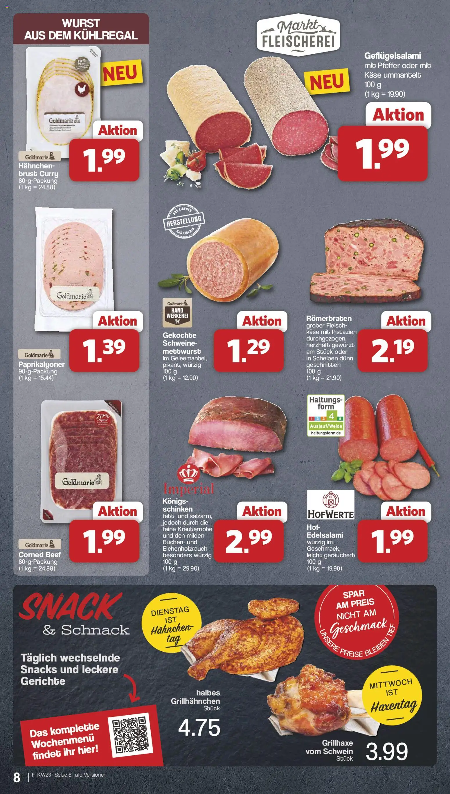Famila Nordwest Prospekt – gültig ab 01.06.2026 | Seite: 8 | Produkte: Pfeffer, Wurst, Schinken, Fleisch
