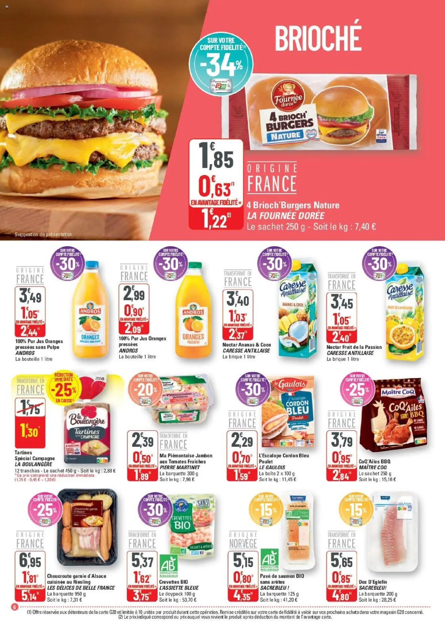 {H1} | Page: 6 | Produits: Choucroute, Crevette, Poulet, Oranges