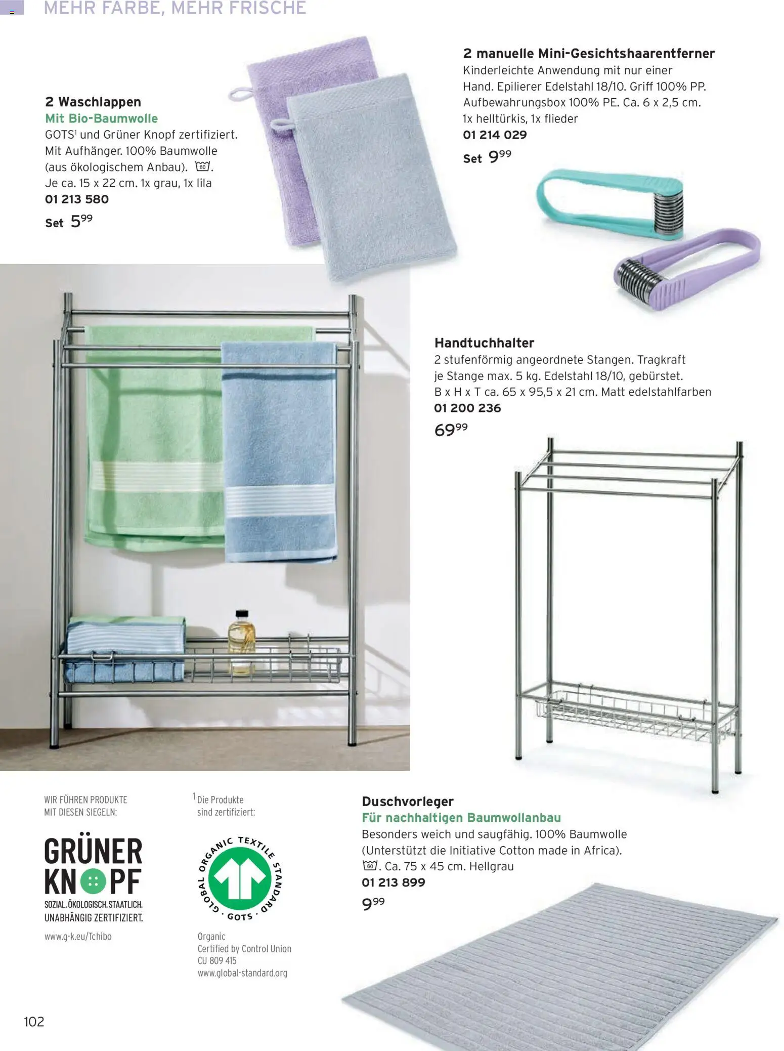 Angebote Tchibo – gültig ab 01.02.2026 | Seite: 102 | Produkte: Epilierer, Handtuchhalter