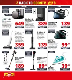 Anteprima del volantino Comet volantino valido a partire dal 10/09/2026 | Pagina: 28 | Prodotti: Acqua, Scopa, Robot, Batteria