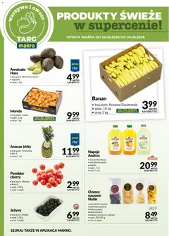 Pogląd oferty "Makro gazetka - Produkty świeże w supercenie" - ważna od 25.05.2026 | Strona: 5 | Produkty: Napoje, Papaja, Ananas, Awokado