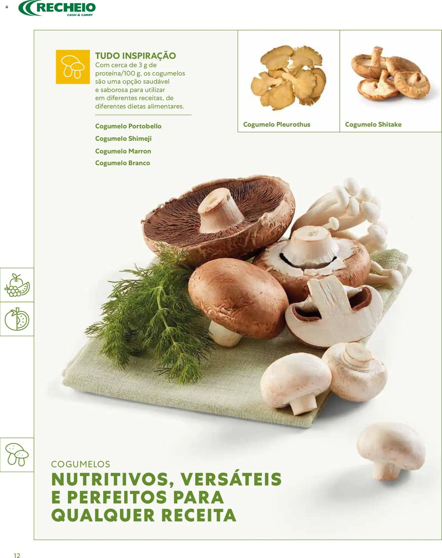 Recheio - Catálogo de Alfragide │ válido de 16/03/2026 | Página: 12 | Produtos: Cogumelos