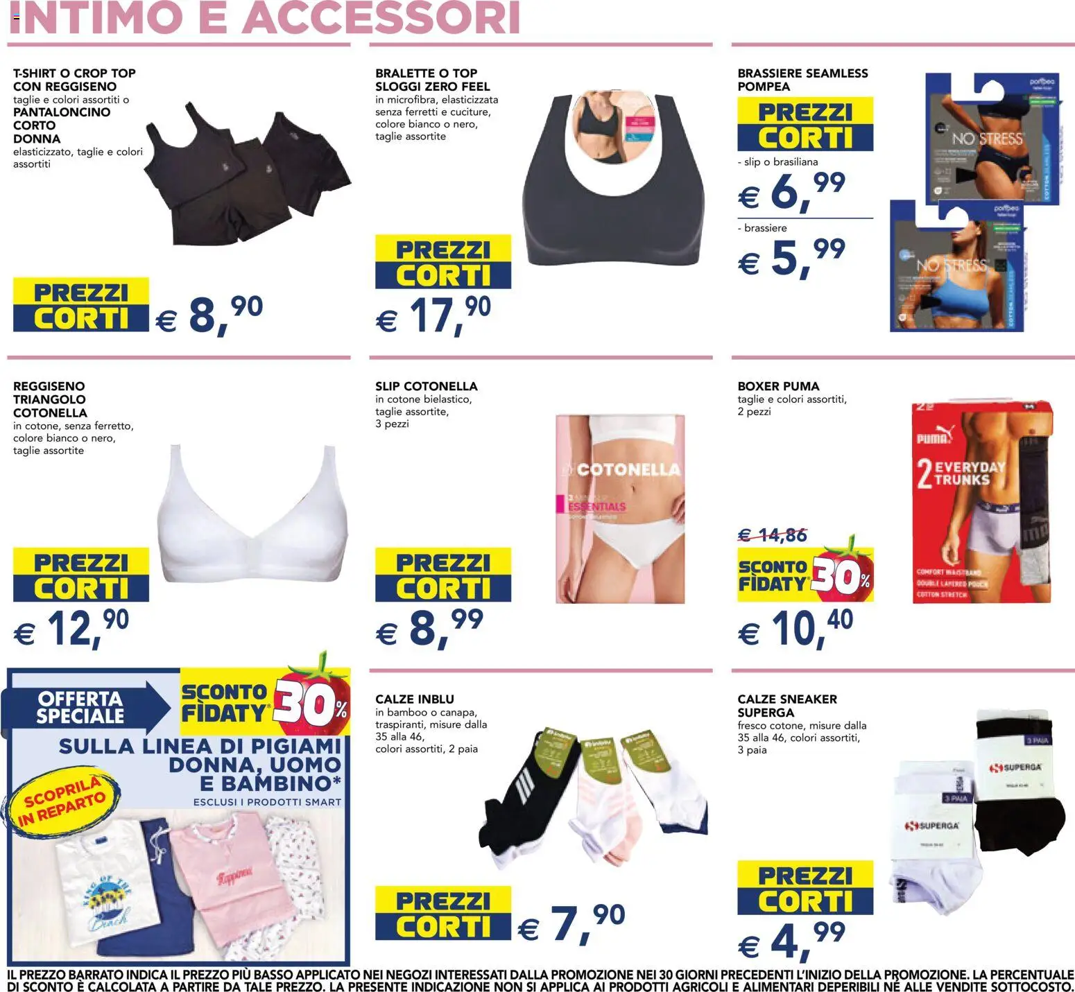 Volantino Esselunga S del 18.06.2026 | Pagina: 11 | Prodotti: Intimo, Slip, Top, Bralette