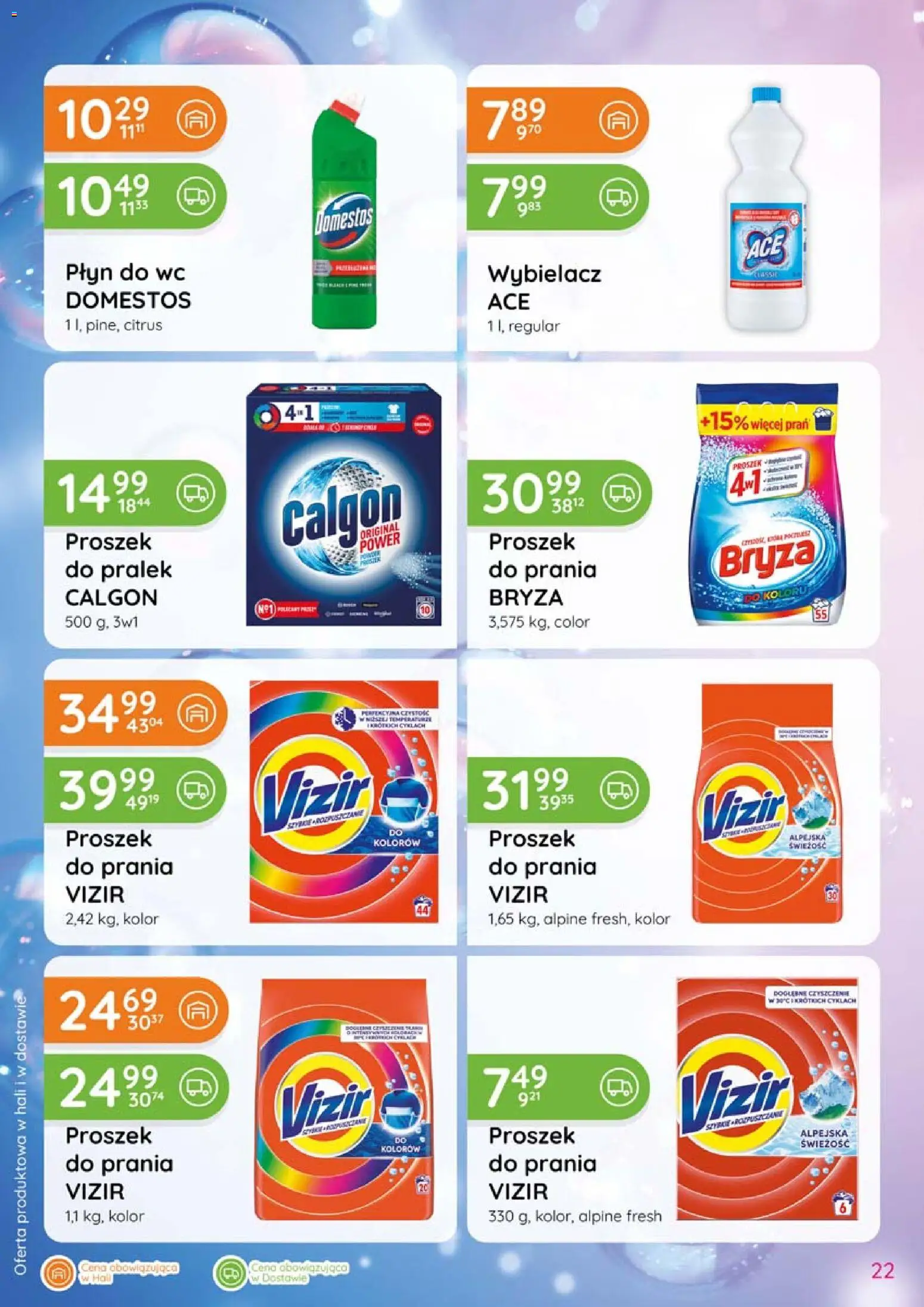 Eurocash gazetka - Katalog Chemiczny od 06.08.2026 | Strona: 22 | Produkty: Calgon, Proszek, Vizir, Domestos